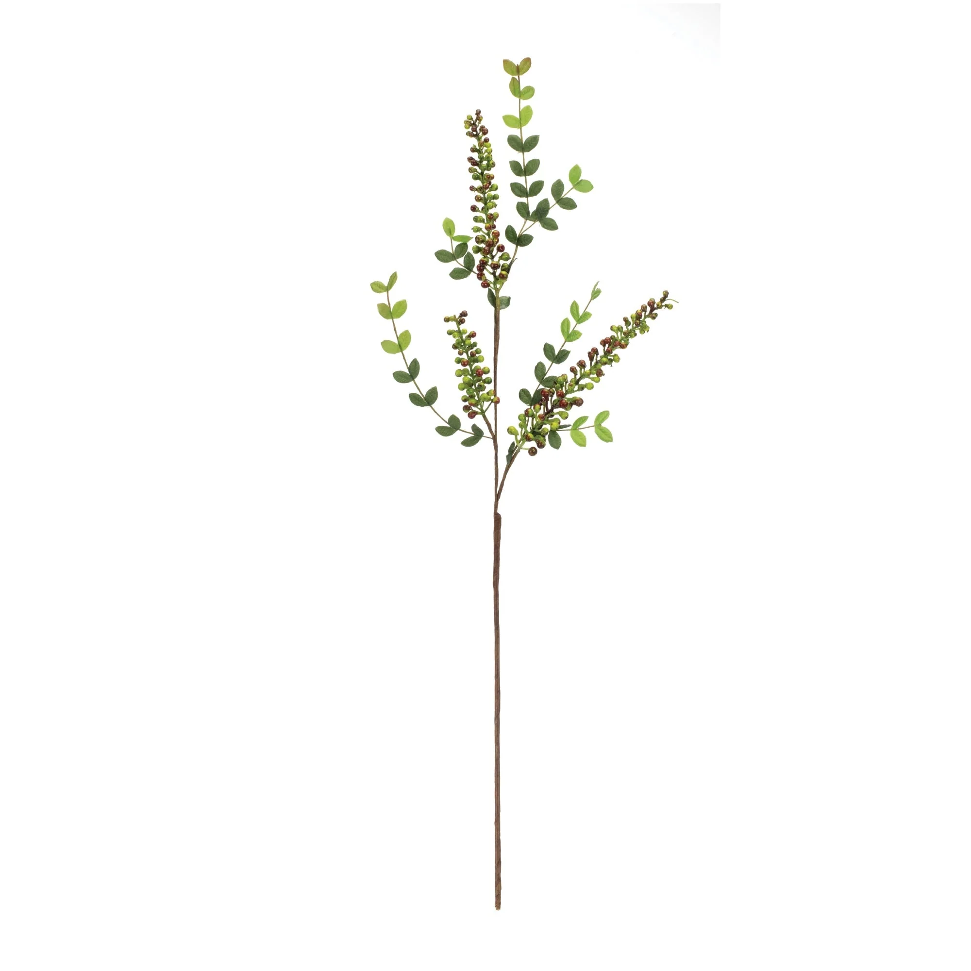 Variegated Red Berry Foliage Spray (Set of 6) - Image 2