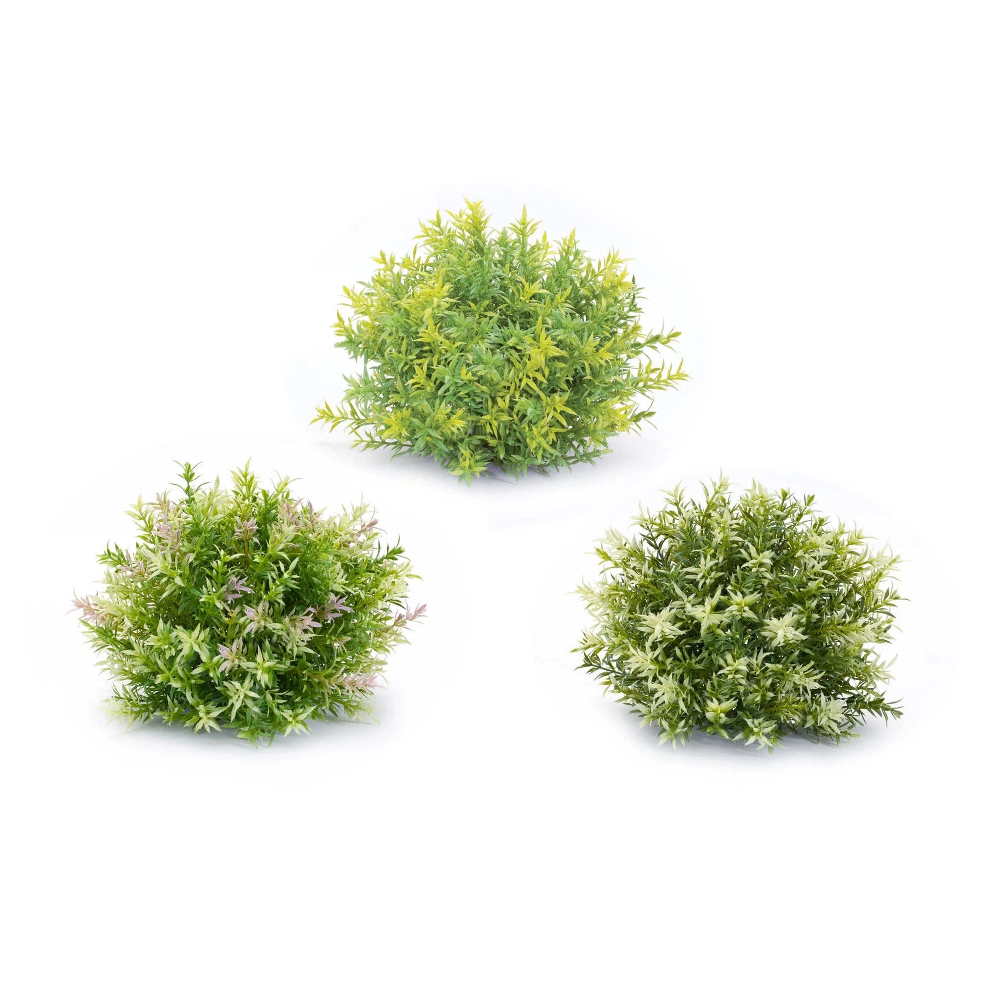 Varigated Mini Leaf Half Orb (Set of 6) - Image 2