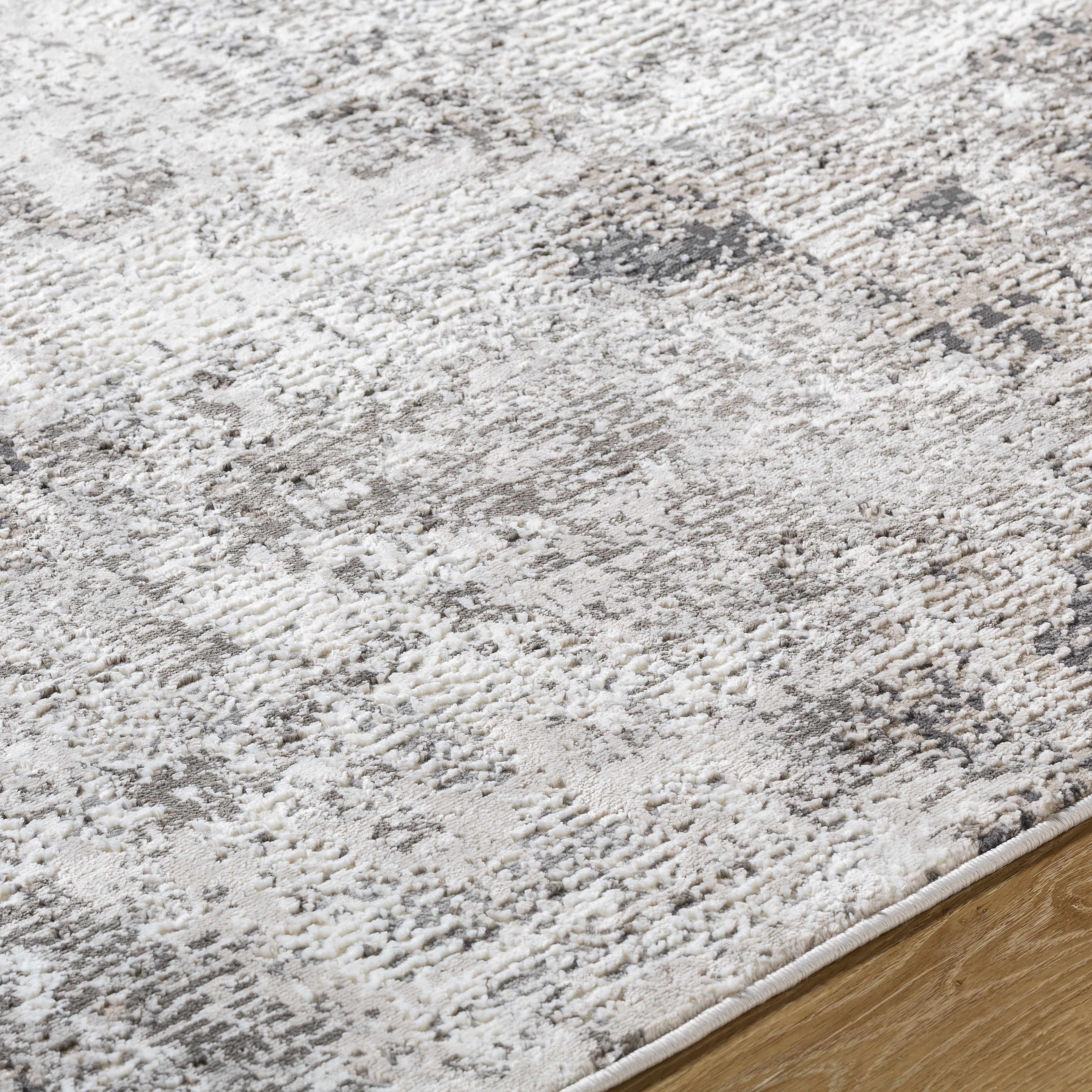 Velez 3D Rock Pattern Washable Rug - Image 2