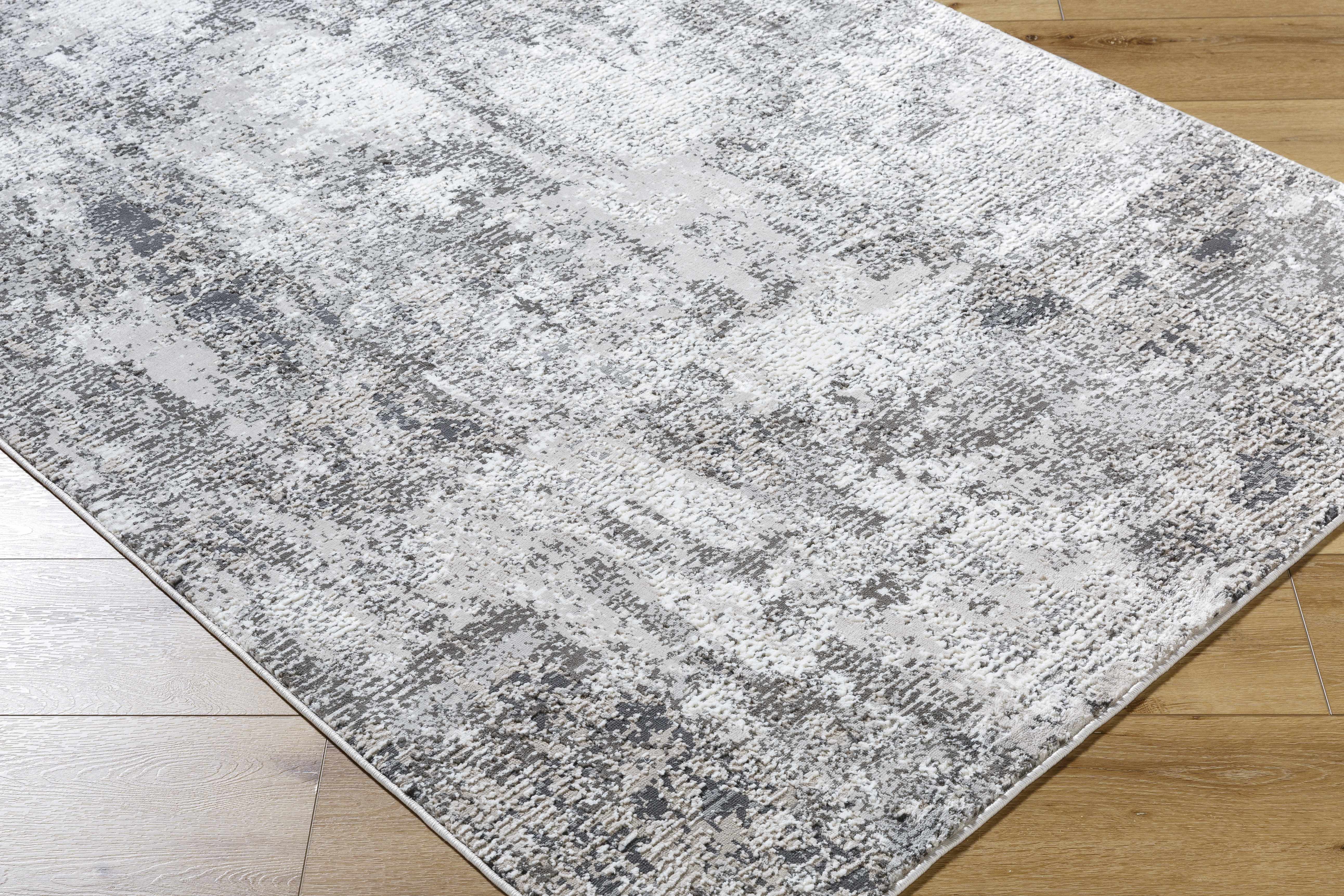 Velez 3D Rock Pattern Washable Rug - Image 4