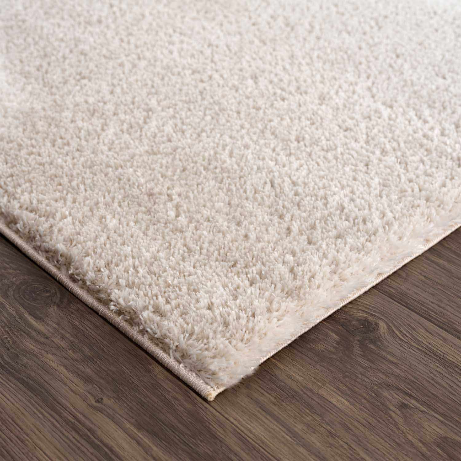 Velora Light Beige Wavy Abstract Modern Minimalist Polyester Machine Woven Area Rug - Image 10