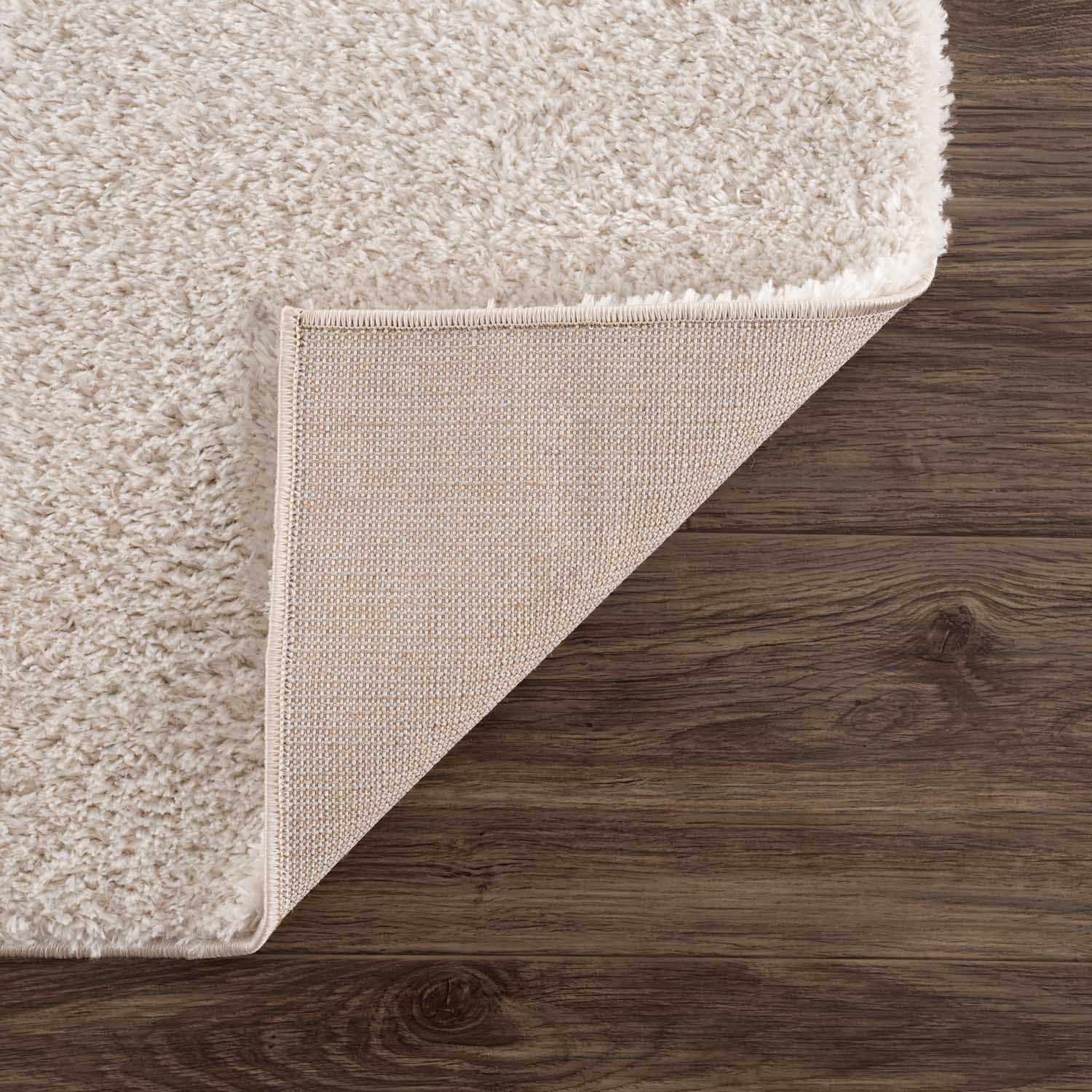 Velora Light Beige Wavy Abstract Modern Minimalist Polyester Machine Woven Area Rug - Image 5