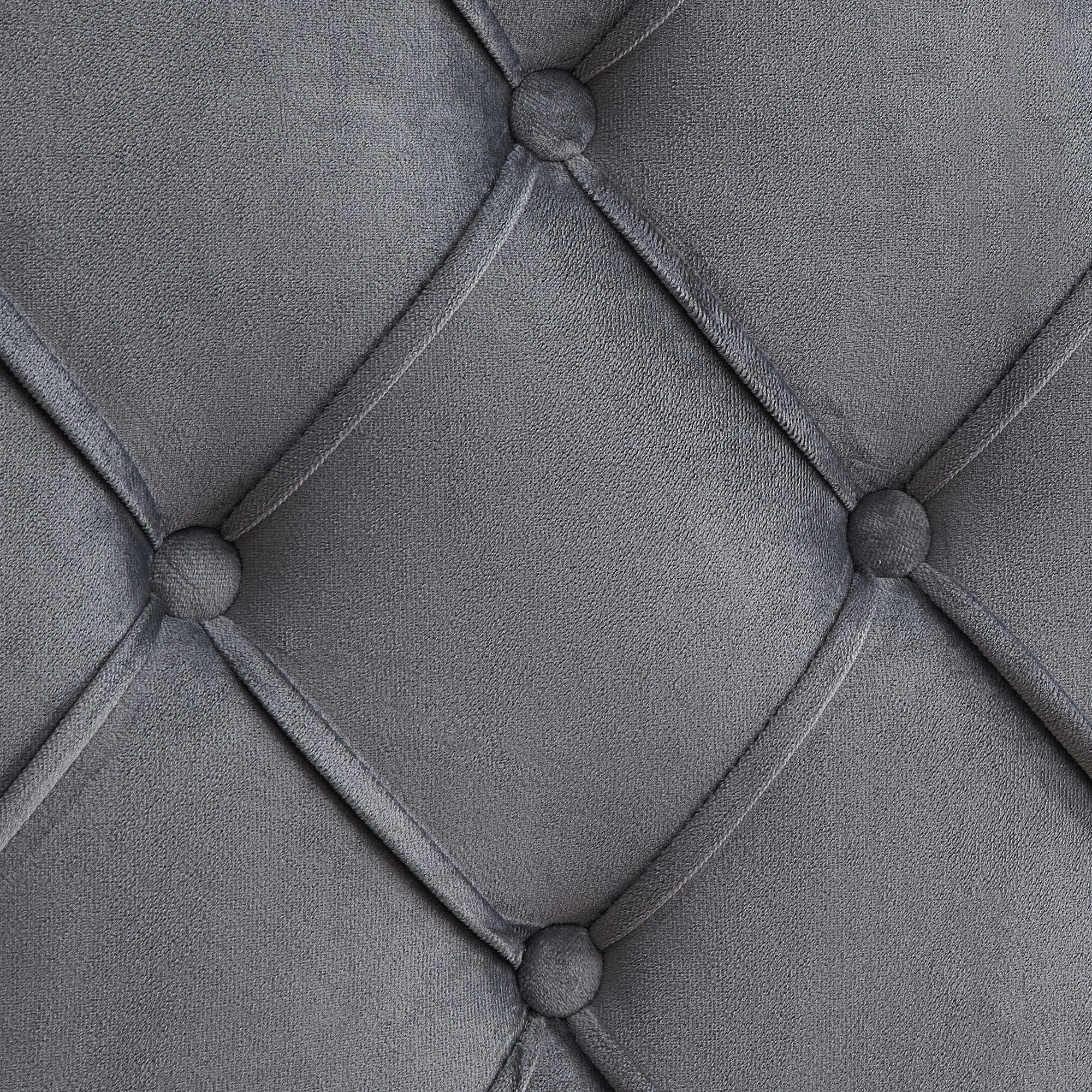 Velvet Button Tufted Upholstered Bed with Wings Design - Queen - Image 7