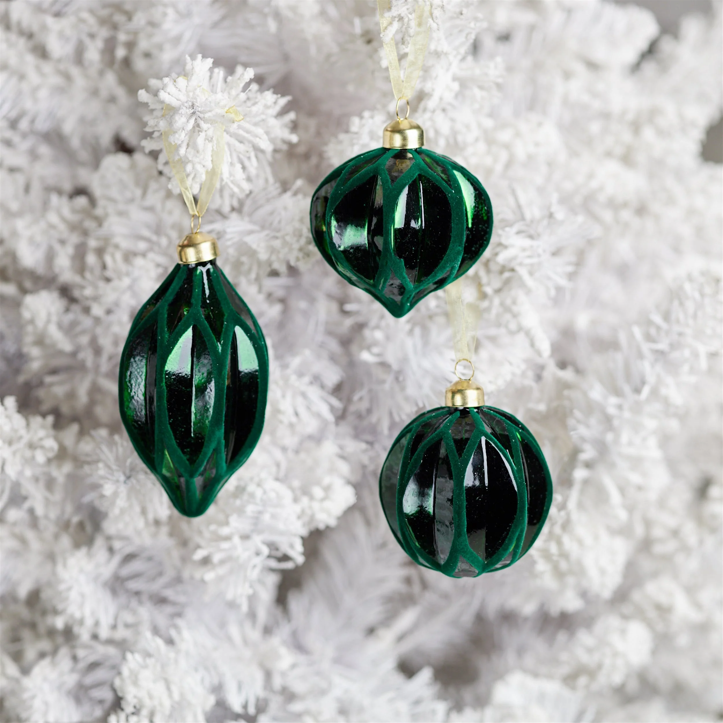 Velvet glass ornament (set of 6) - Image 7