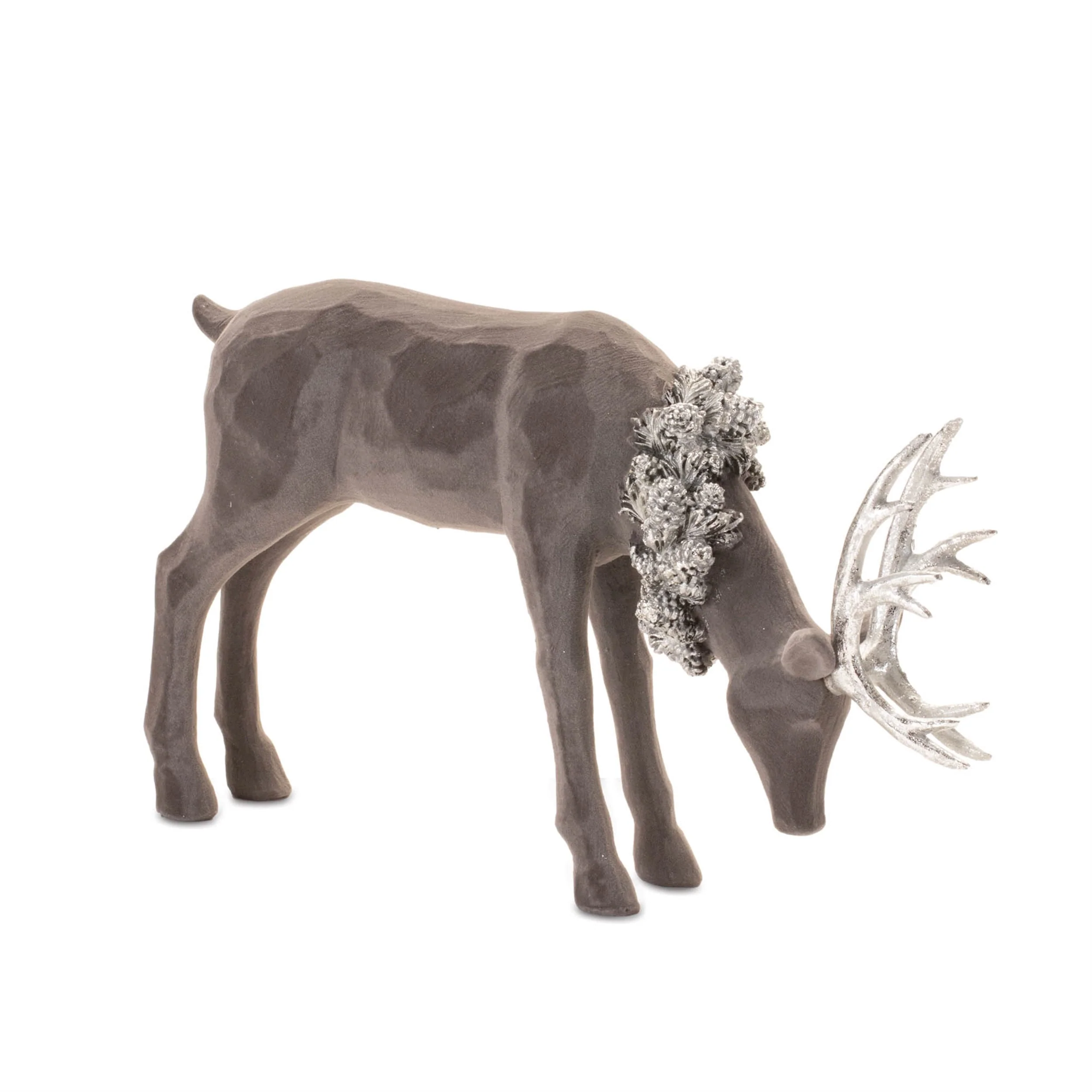 Velvet Holiday Deer Figurine (Set of 2) - Image 2