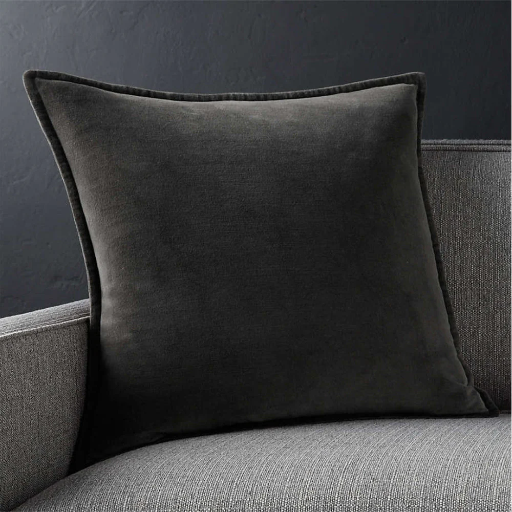 Velvet Throw Pillow  pack of 1, size 12"x20, 18"x18", 20"x20" options, Blue, velvet, 12X20 – Fancy & Stacy - Image 31
