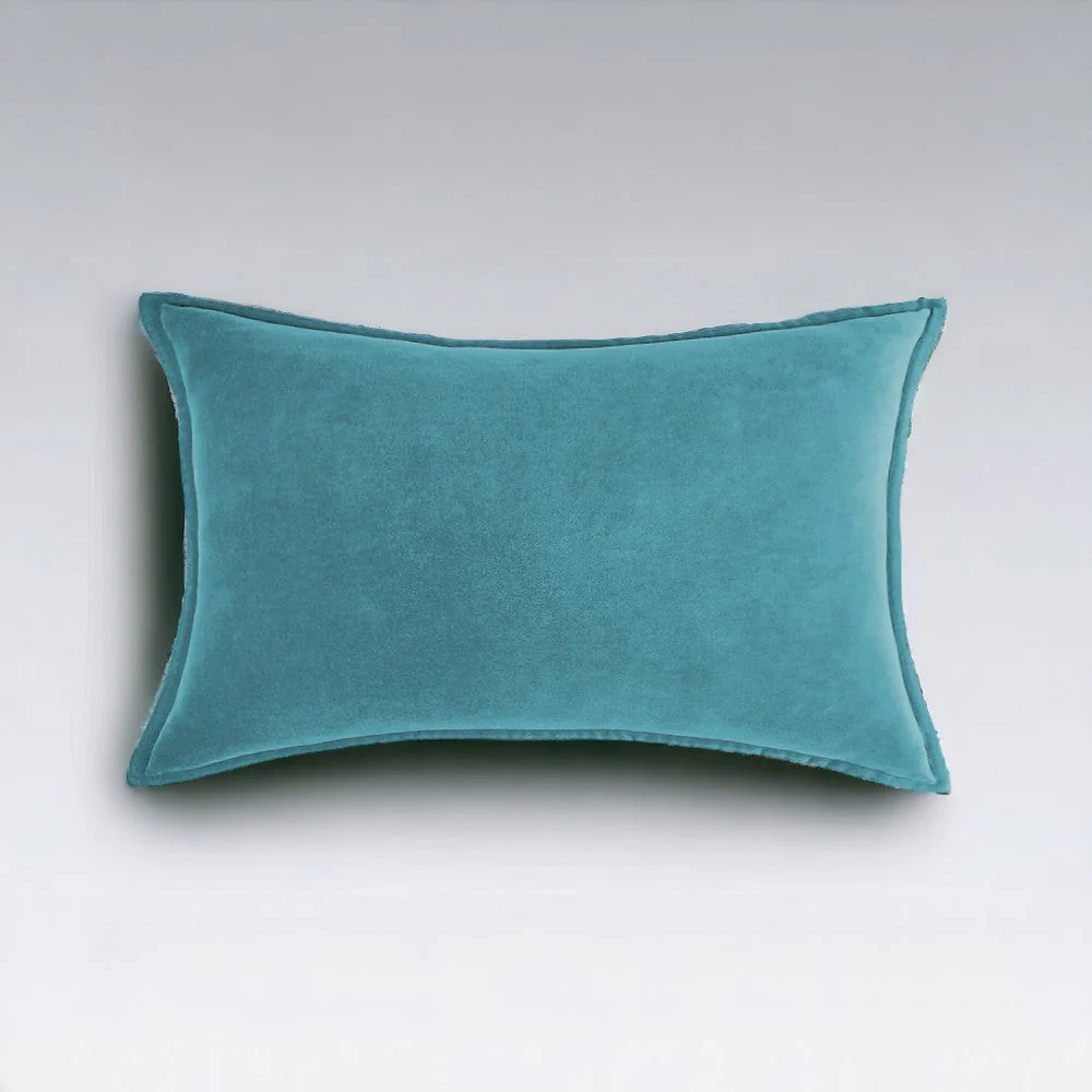 Velvet Throw Pillow  pack of 1, size 12"x20, 18"x18", 20"x20" options, Blue, velvet, 12X20 – Fancy & Stacy - Image 39