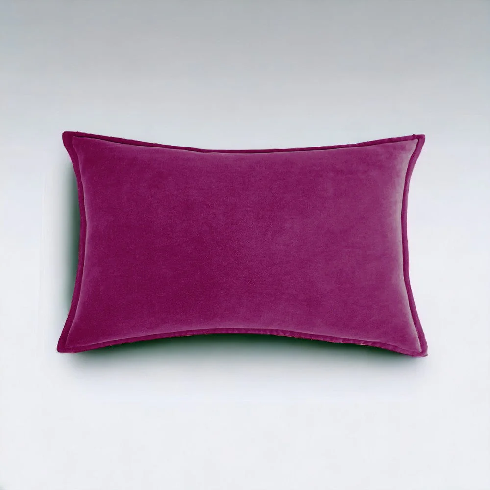 Velvet Throw Pillow  pack of 1, size 12"x20, 18"x18", 20"x20" options, Blue, velvet, 12X20 – Fancy & Stacy - Image 44