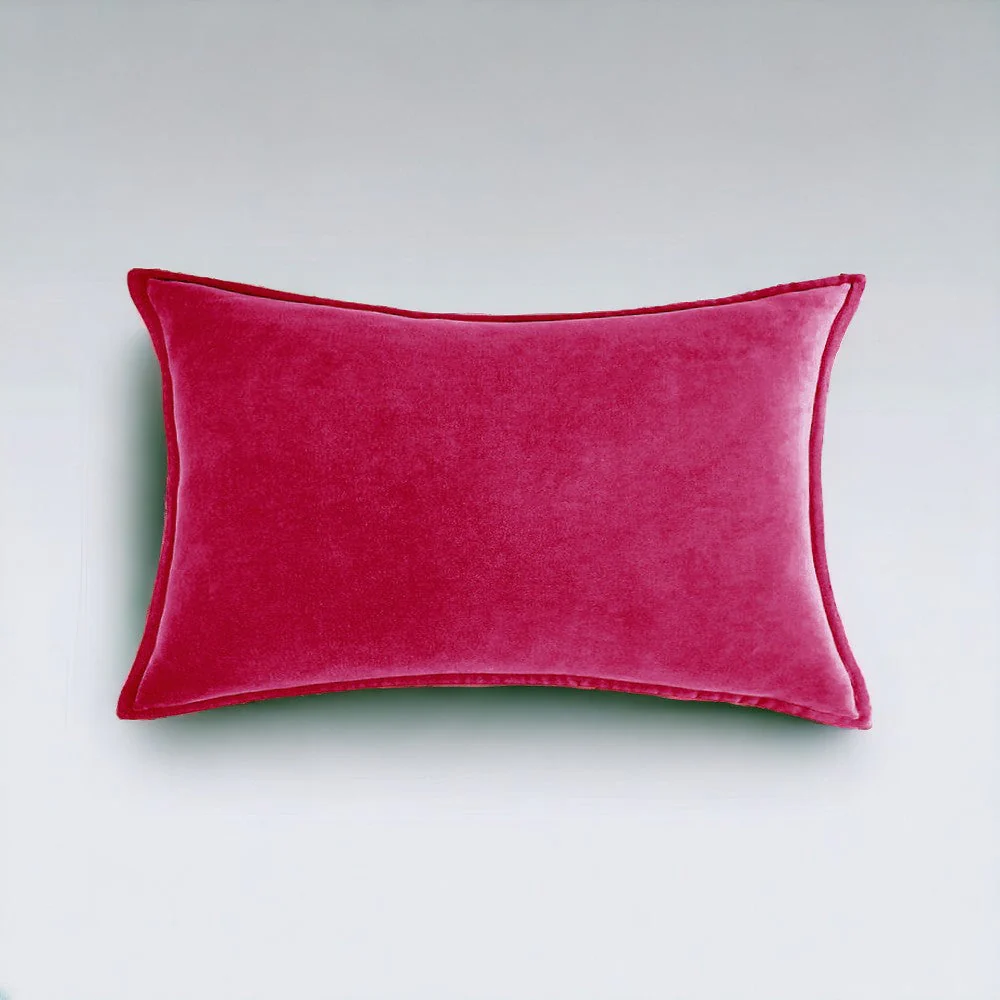 Velvet Throw Pillow  pack of 1, size 12"x20, 18"x18", 20"x20" options, Blue, velvet, 12X20 – Fancy & Stacy - Image 47