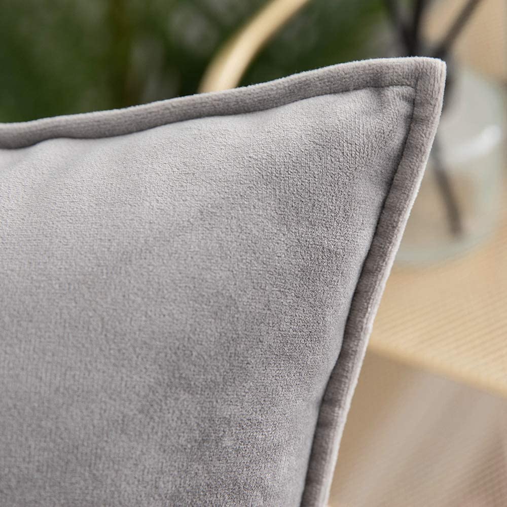 Velvet Throw Pillows pack of 2, size 12"x20, 18"x18", 20"x20" and various color options - Image 16