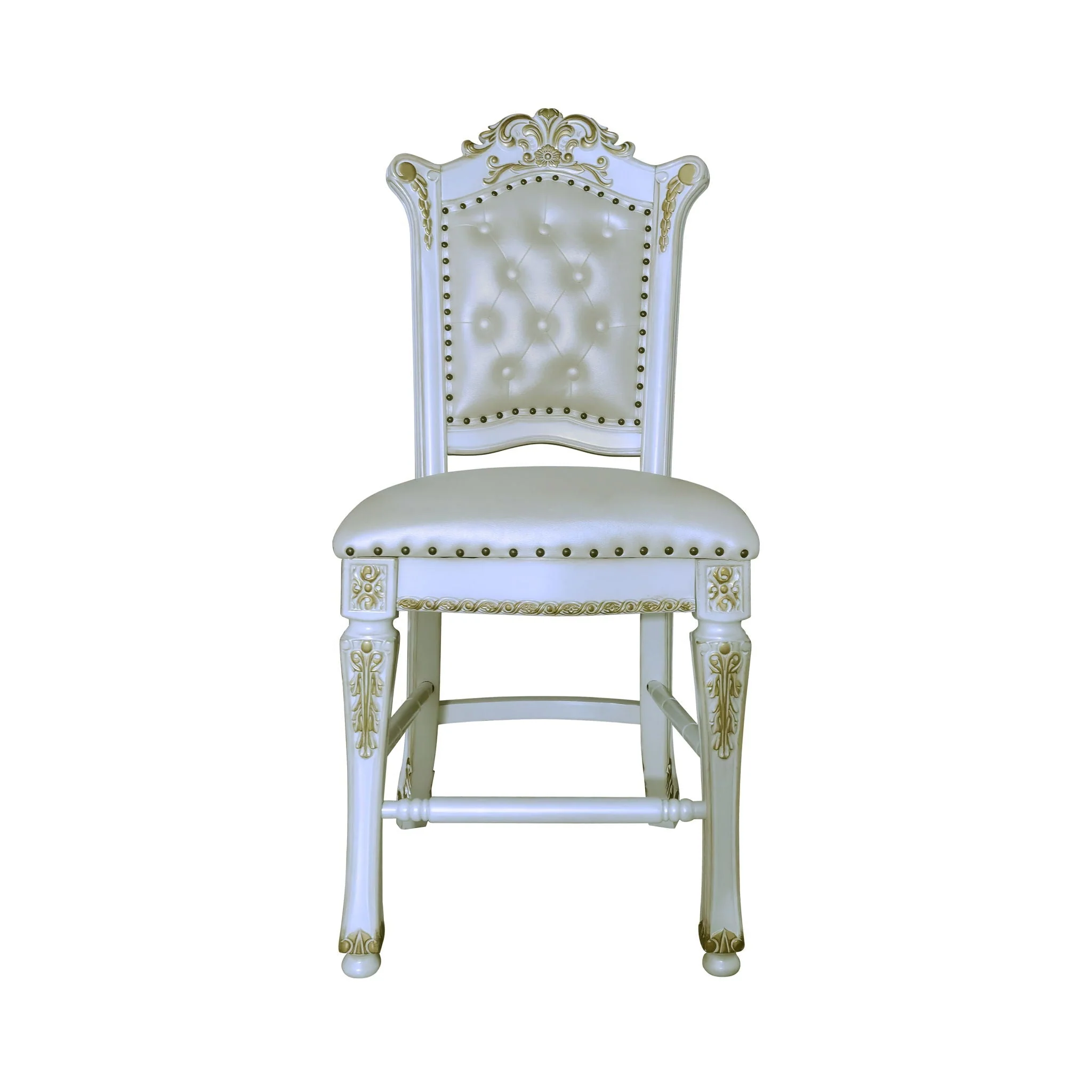 Vendome - Antique Counter Height Chair (Set of 2) - White - Image 4
