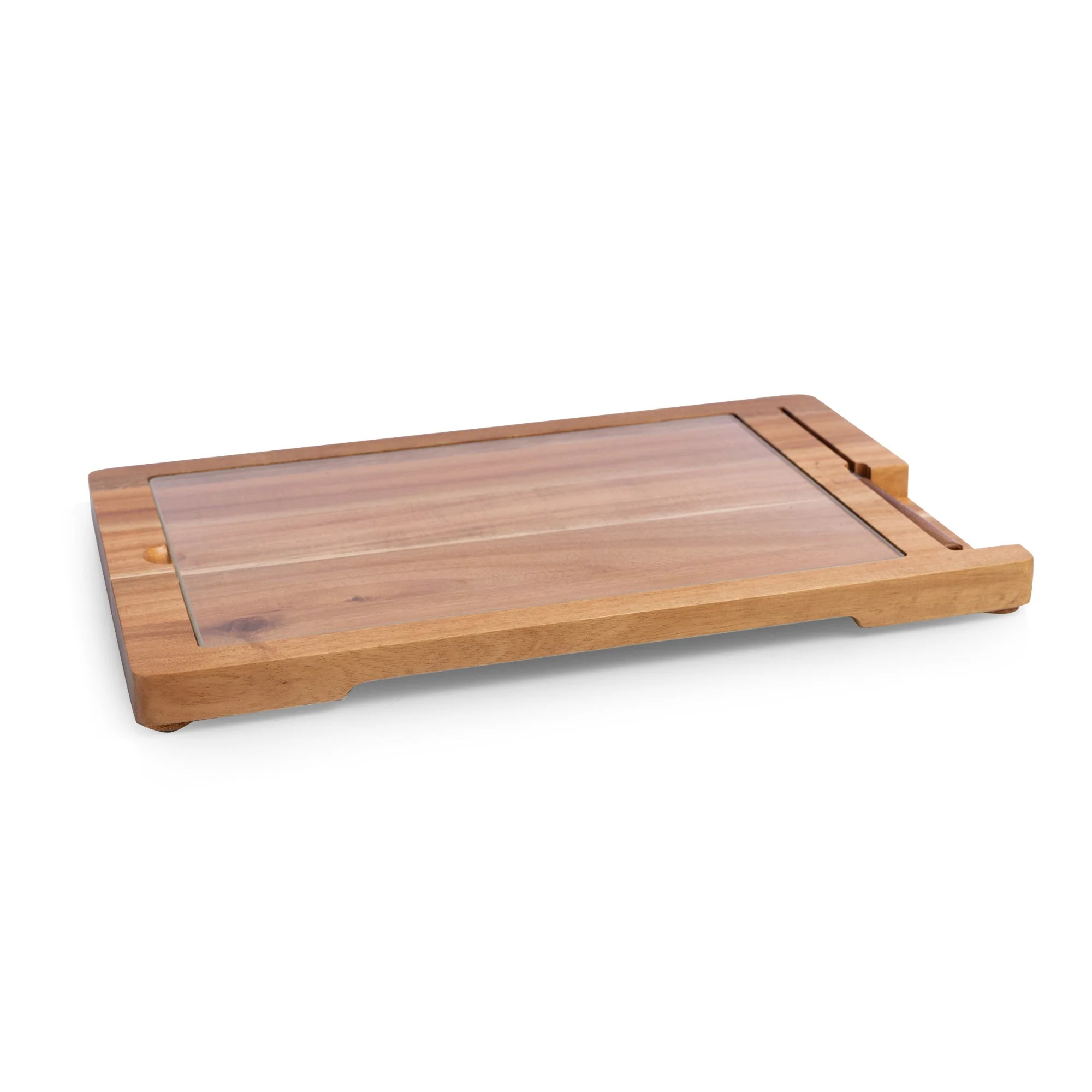 Ventana - Tempered Glass and Acacia Cheese Board and Knife Set - Image 6