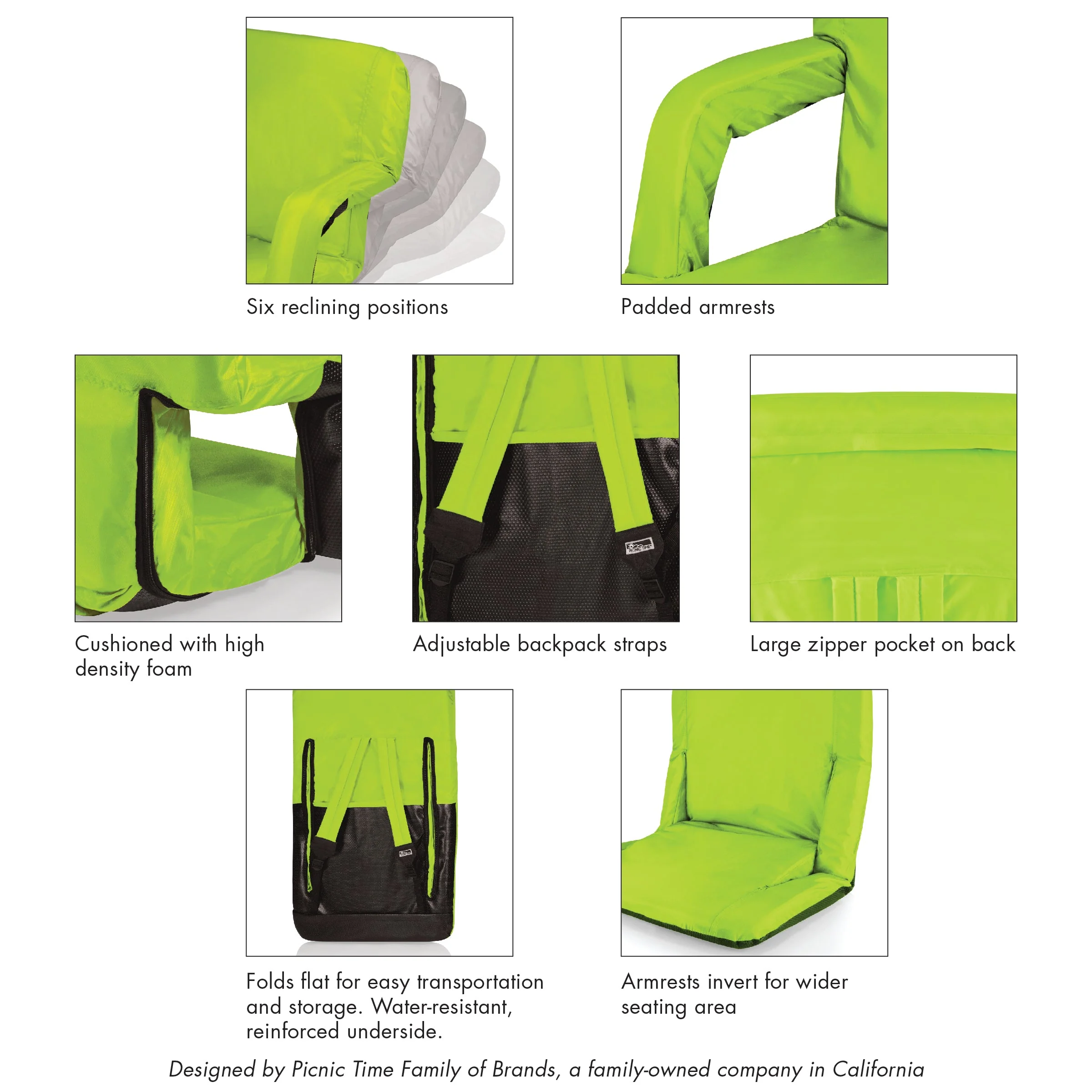 Ventura Portable Reclining Stadium Seat - Image 68
