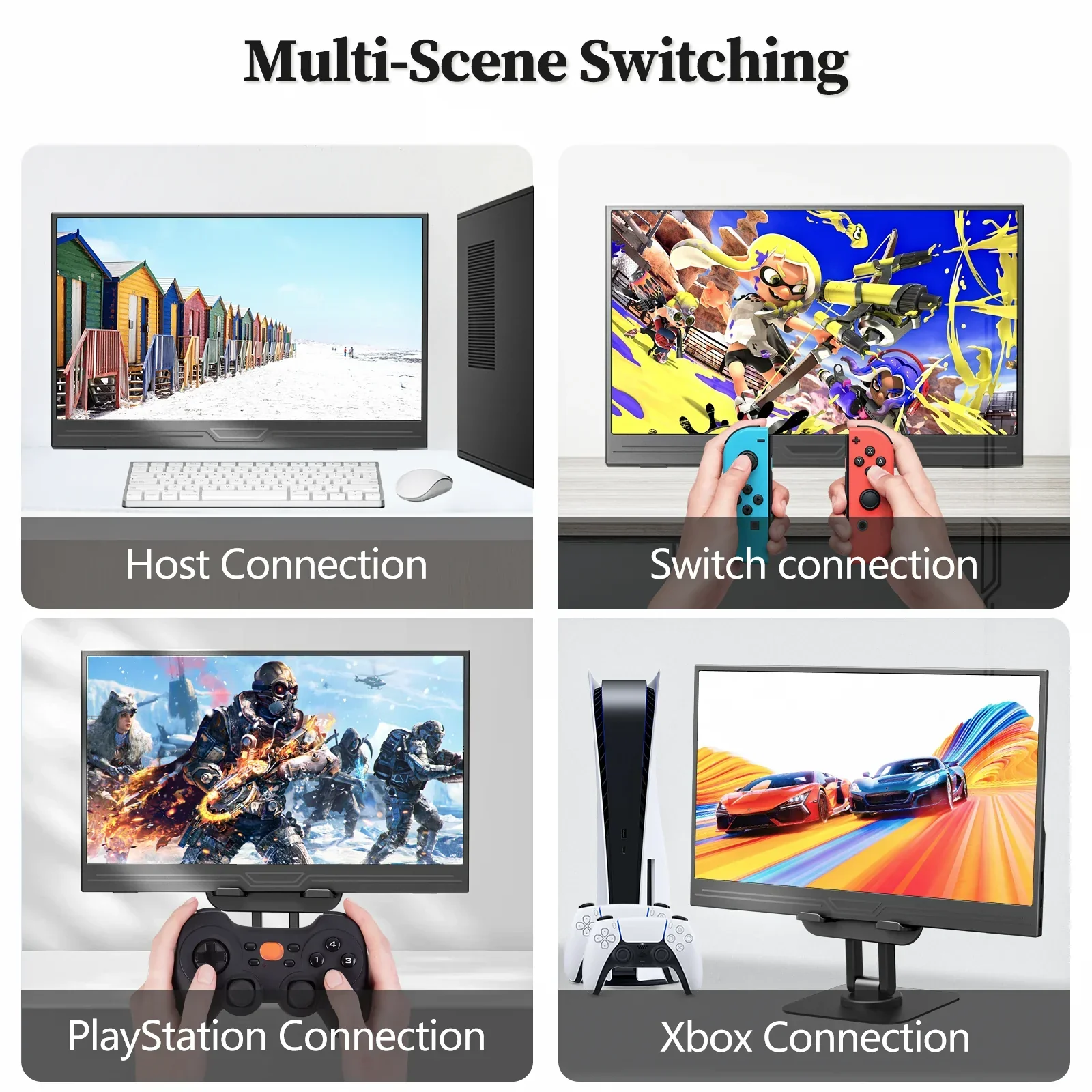 VEOUT 13.3" Portable Monitor 1080P USB HDMI for Laptop Mac PS5 Xbox Switch - Image 3
