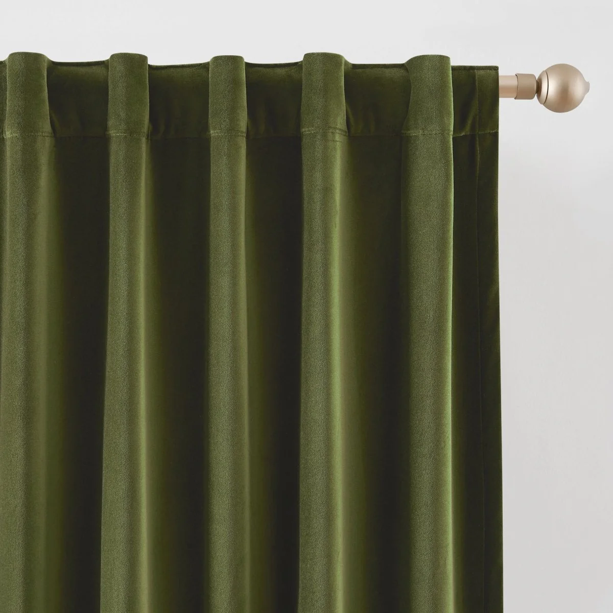 Verdant Path Velvet Blackout Window Curtain Panels - Image 4