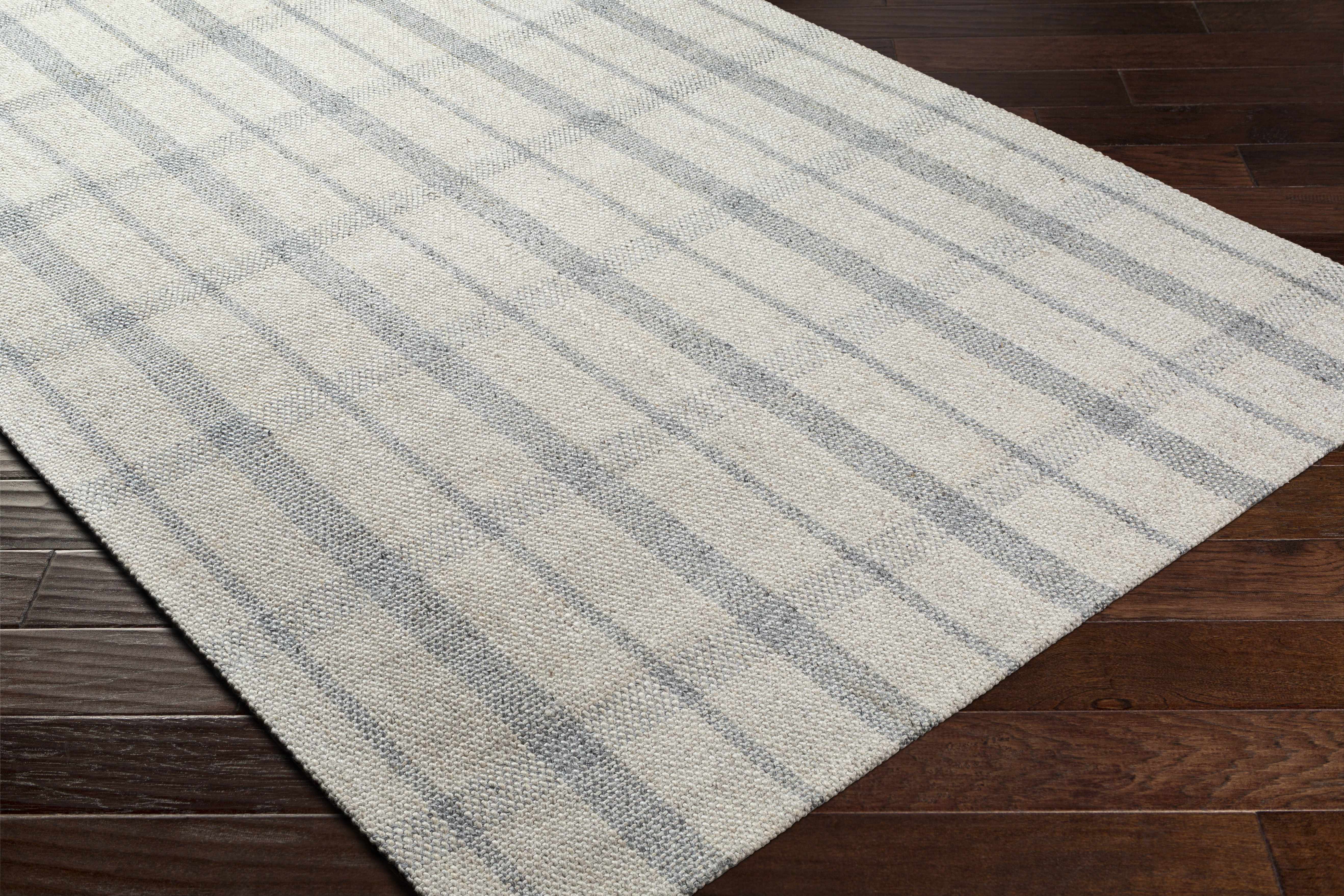 Verdon Light Gray Plaid Rug - Image 6