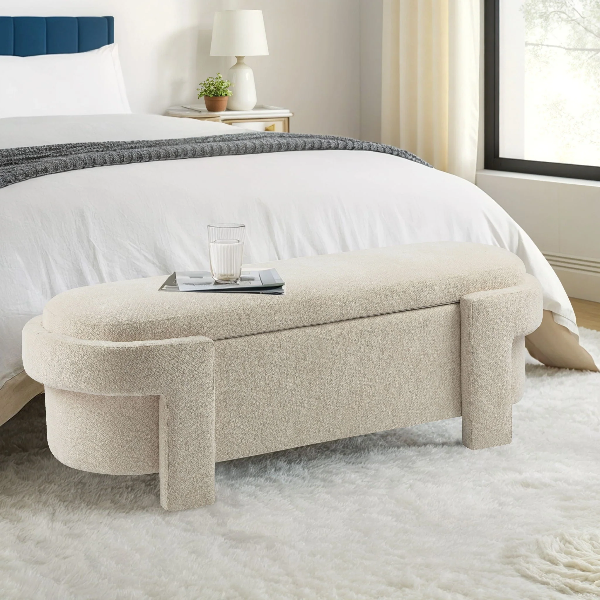 Versatile Storage Ottoman Bench, Spacious & Durable - Image 6
