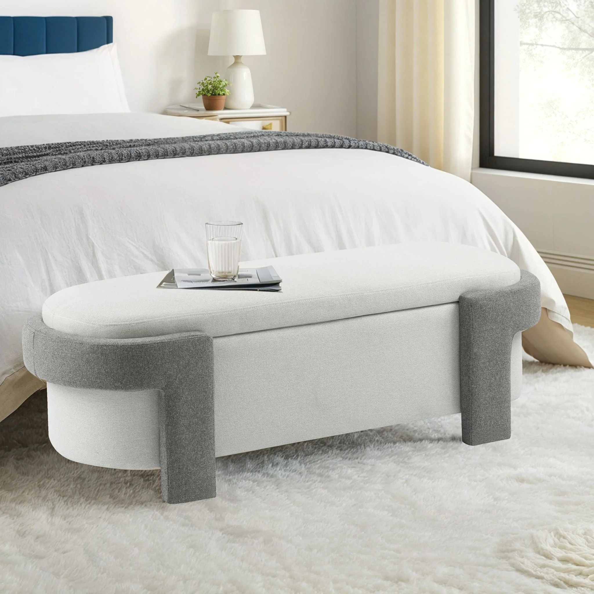 Versatile Storage Ottoman Bench, Spacious & Durable - Image 7