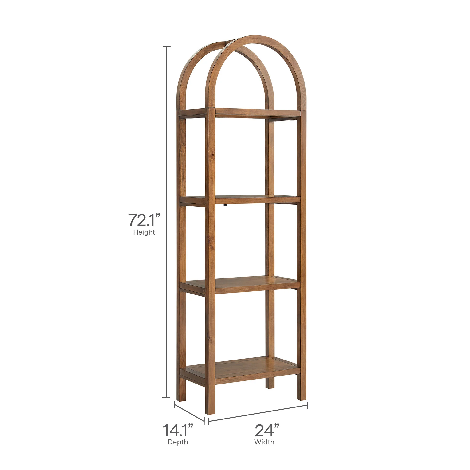 Vexley 72 Inch Tall Narrow Arched Bookshelf by Modway - Image 16