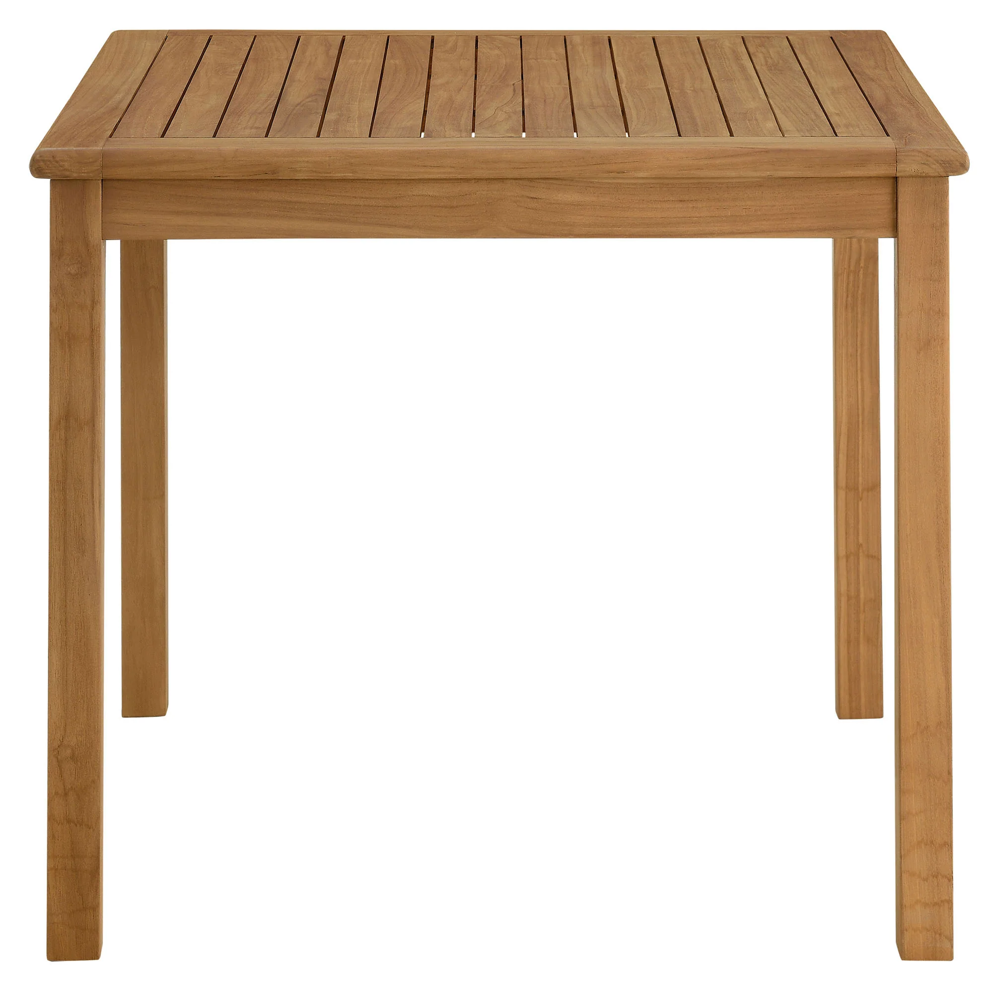 Vienna 34" Square Outdoor Patio Teak Wood Dining Table by Modway - Image 4