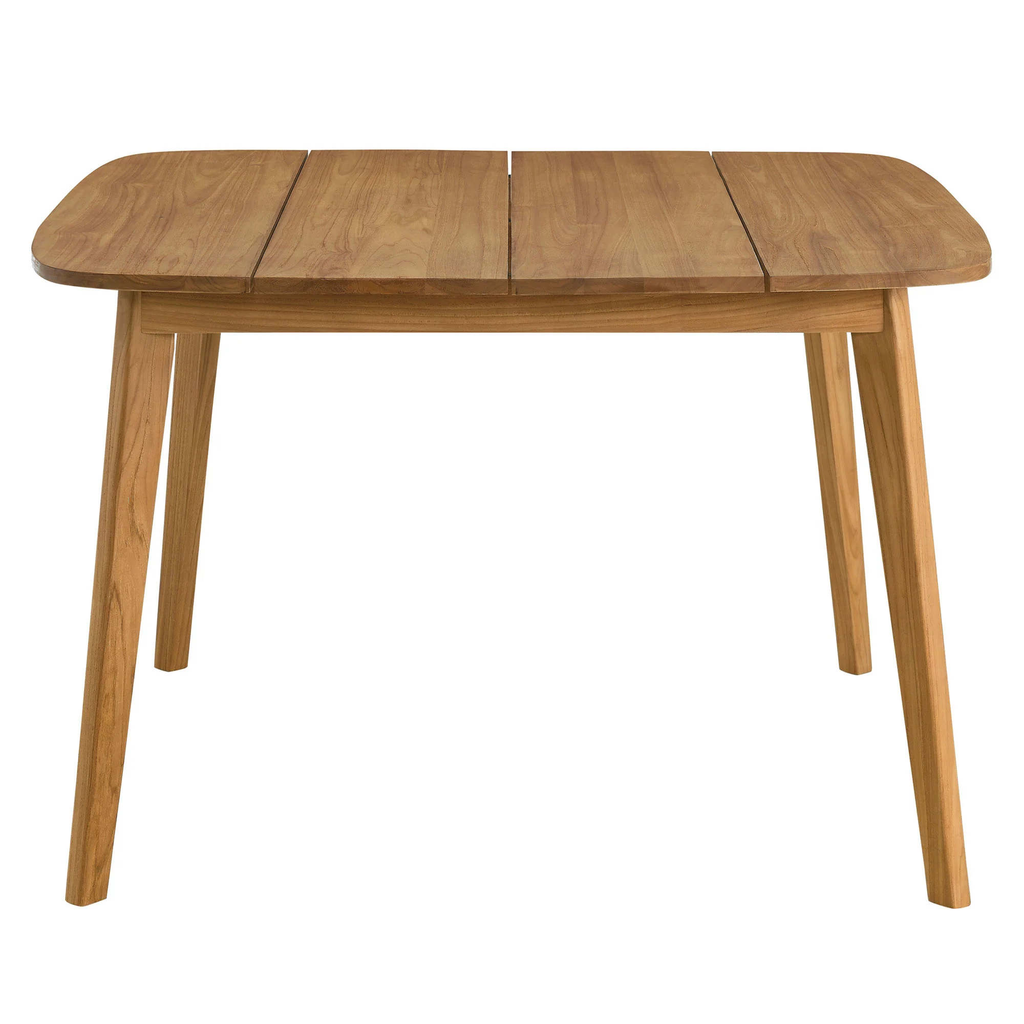 Vienna 46" Square Outdoor Patio Teak Wood Dining Table by Modway - Image 4