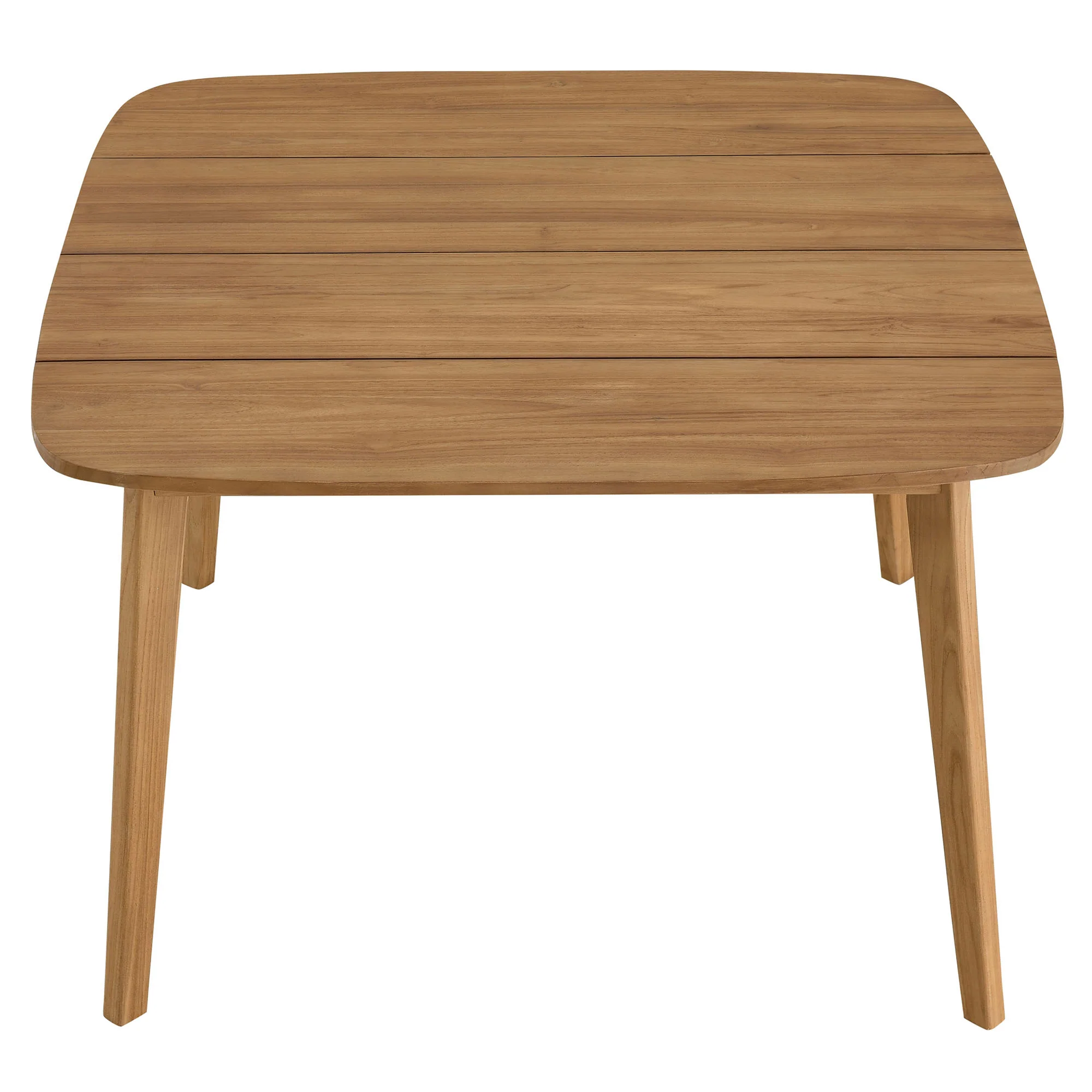 Vienna 46" Square Outdoor Patio Teak Wood Dining Table by Modway - Image 5
