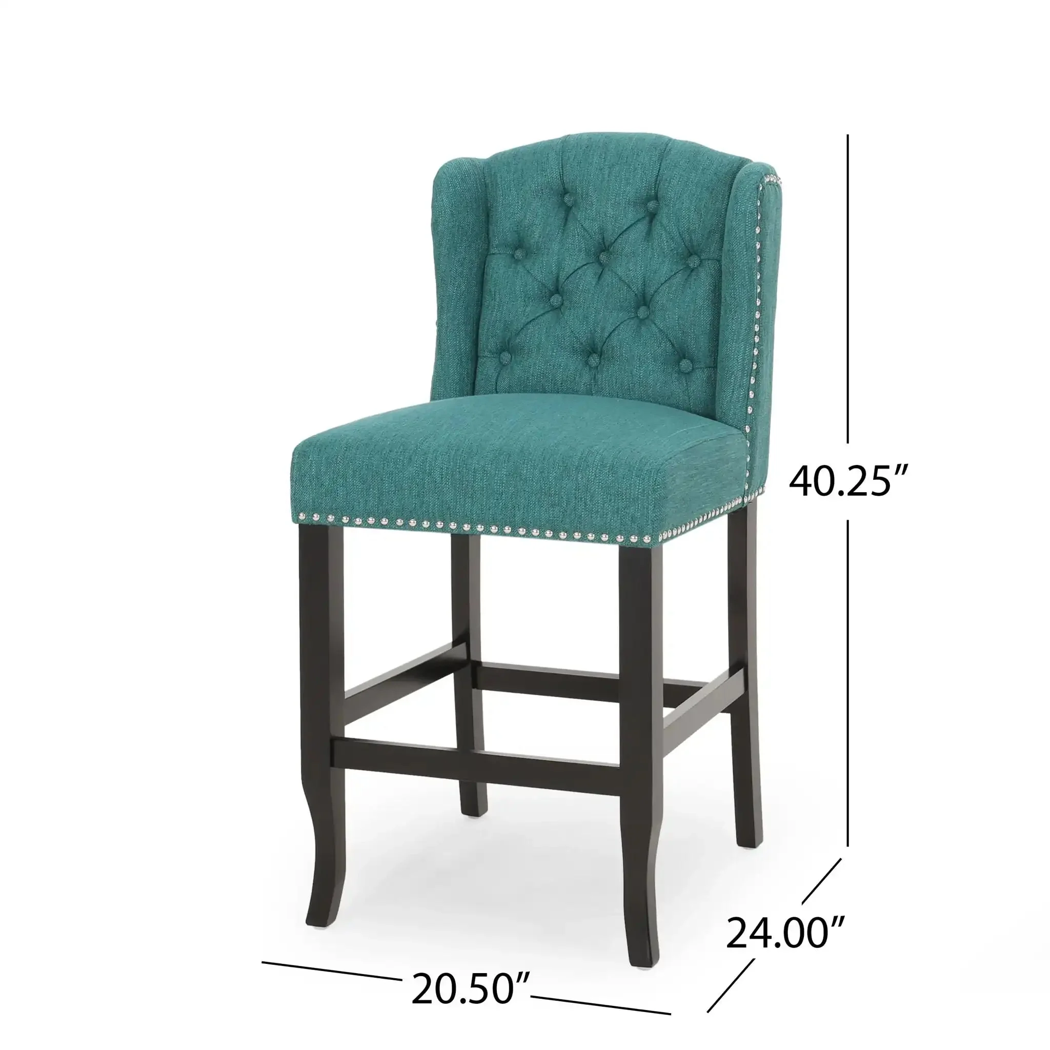 Vienna - Fabric Tufted Counter Stool With Nailhead Accents (Set of 2) - Image 10