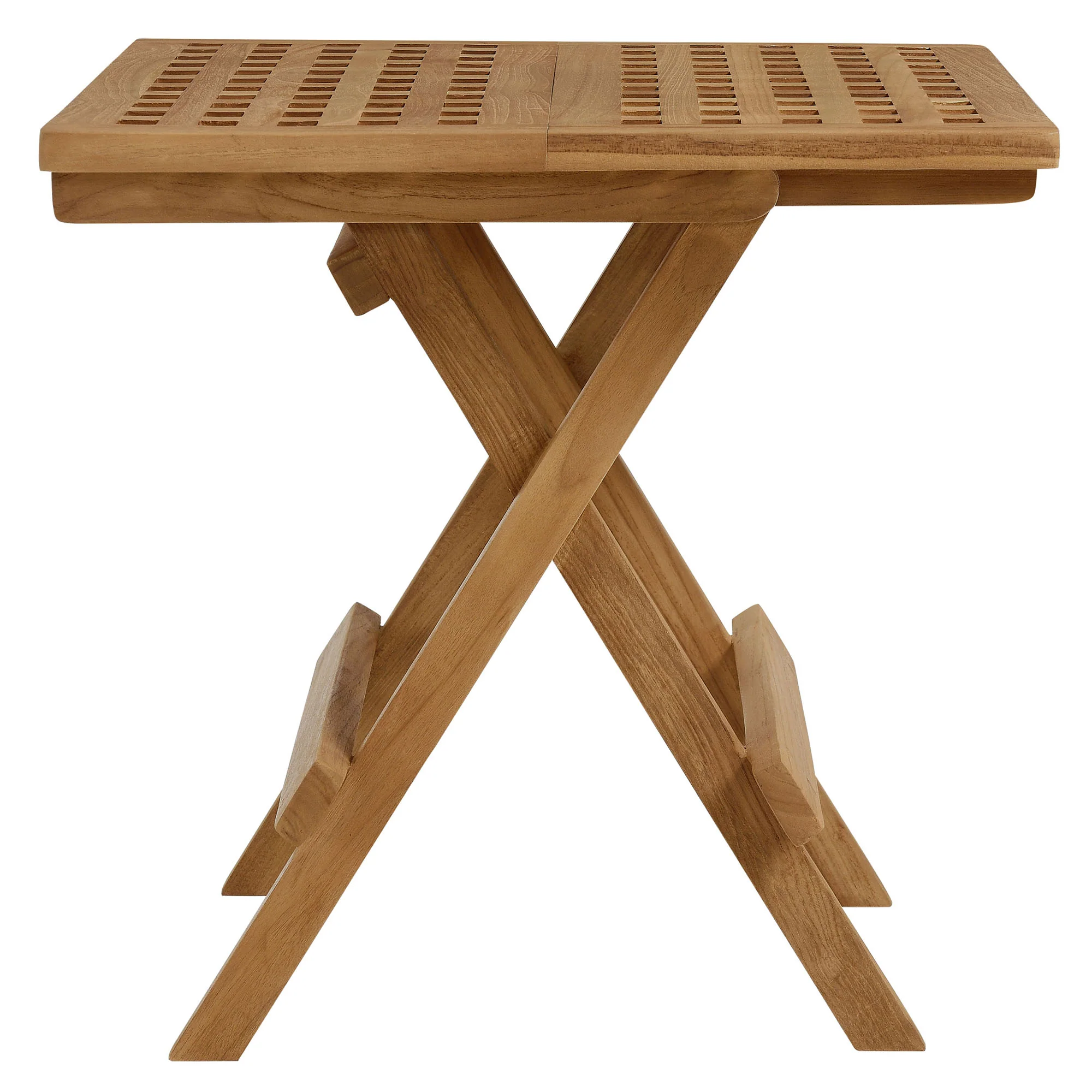 Vienna Outdoor Patio Teak Wood Side Table by Modway - Image 5