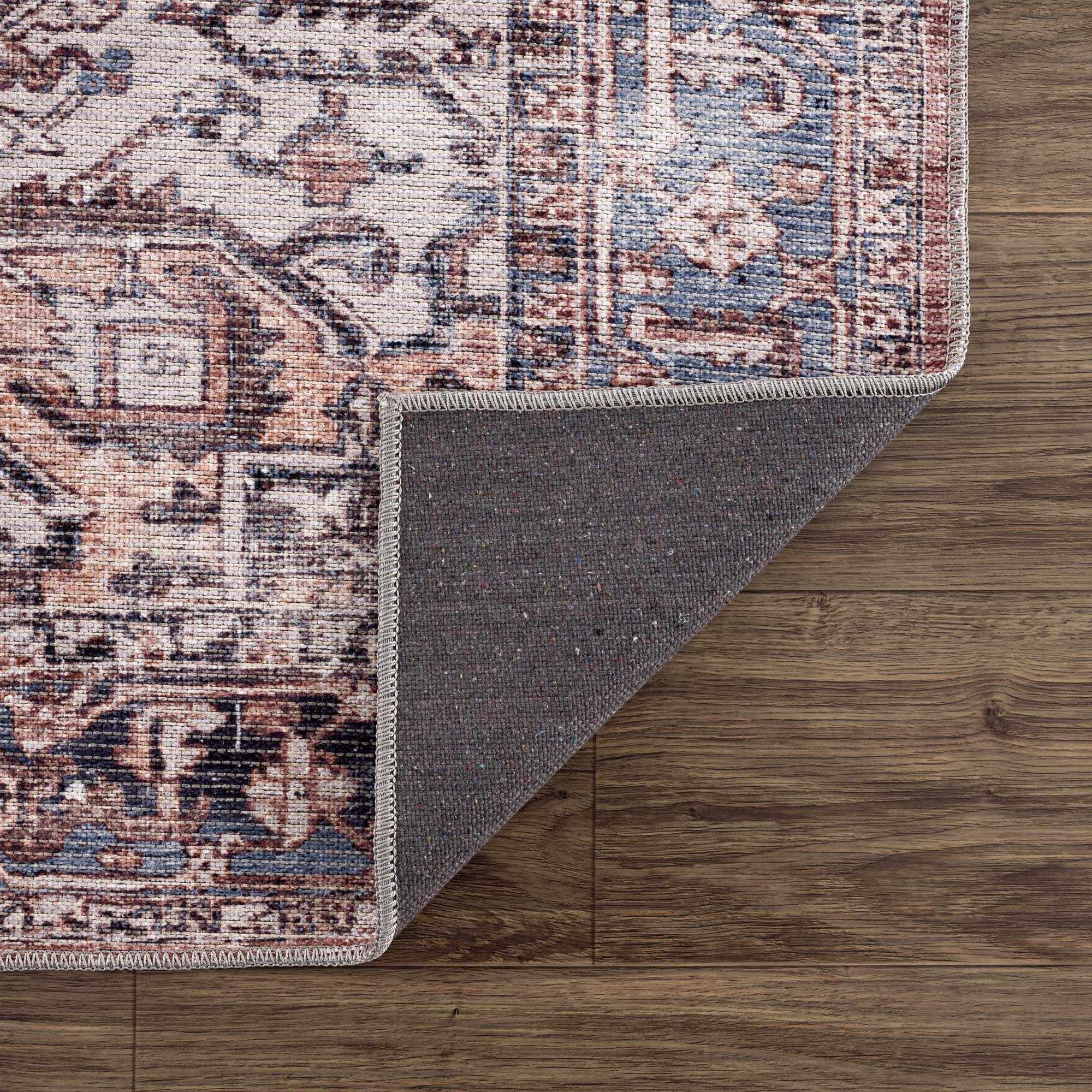 Viho Vintage Flat Pile Washable Rug - Clearance - Image 8