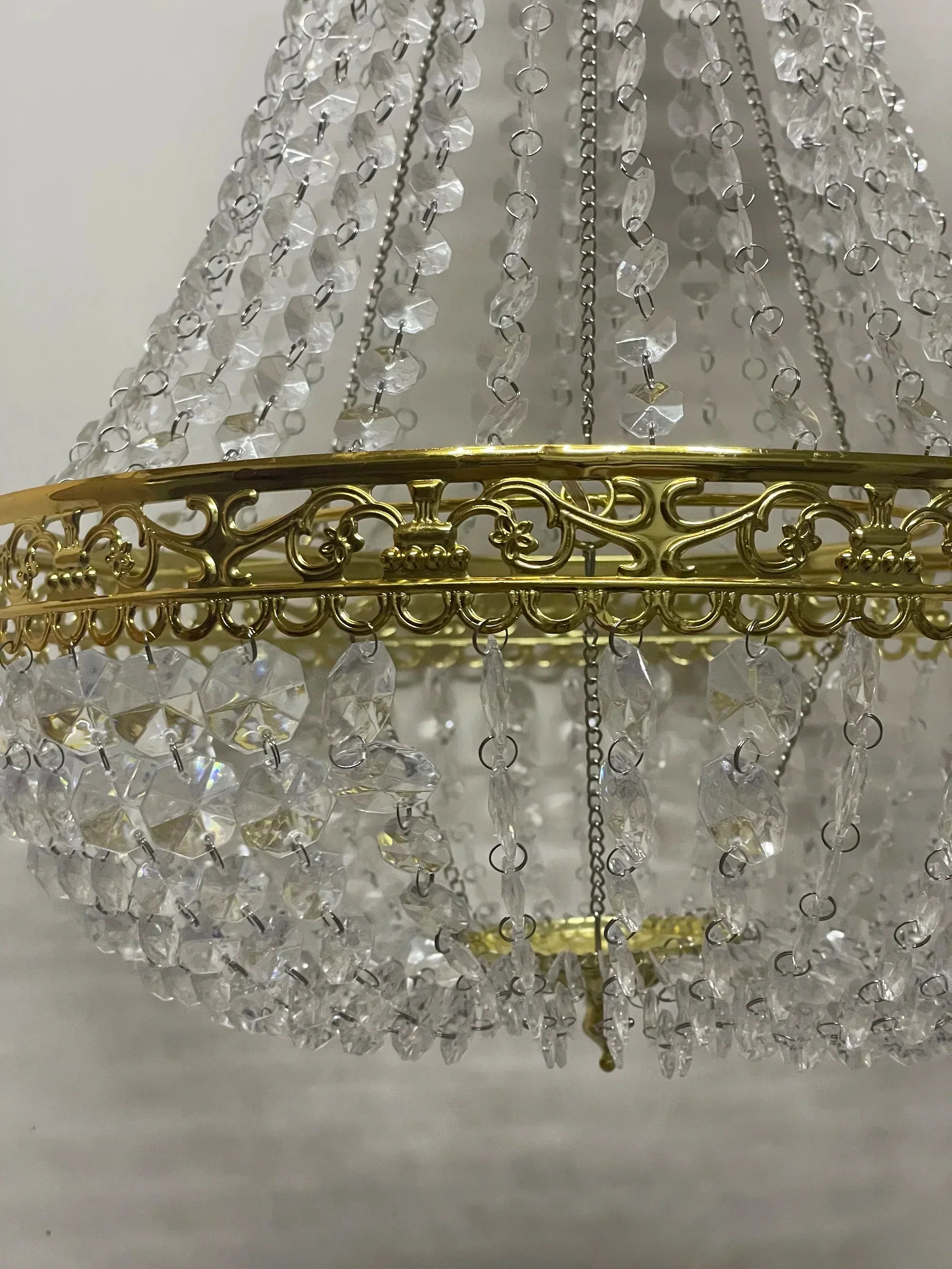 Vintage Crystal Chandelier Lampshade – Ceiling Pendant Light Shade Easy Fit - Image 11