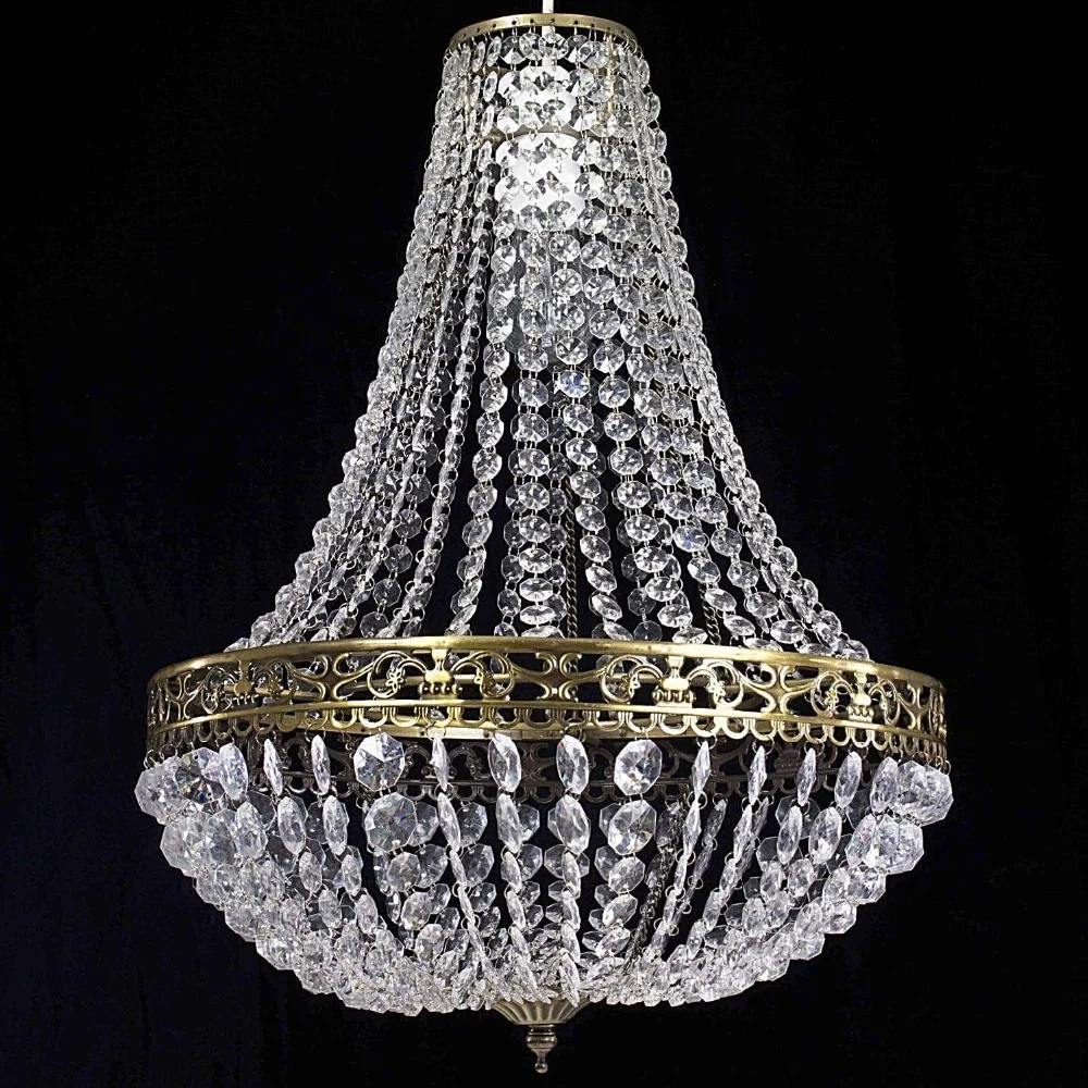 Vintage Crystal Chandelier Lampshade – Ceiling Pendant Light Shade Easy Fit - Image 9