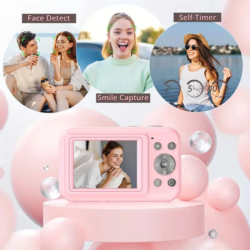 Vintage Digital Camera 1080P Retro Compact Camera - Image 6
