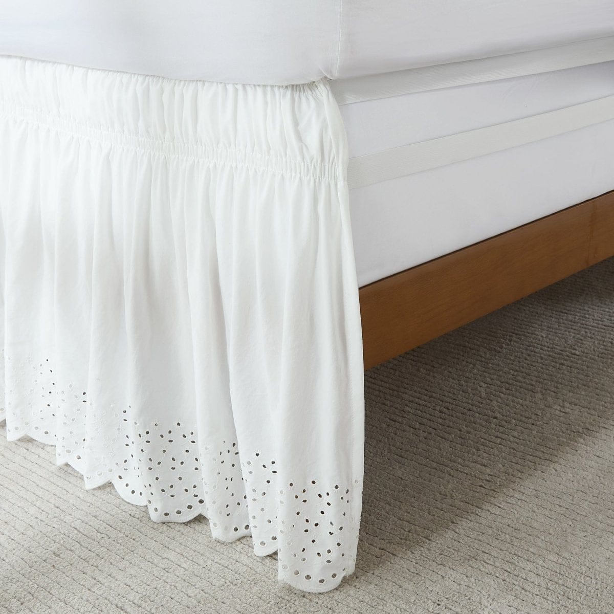 Vintage Eyelet Bed Skirt - Image 4