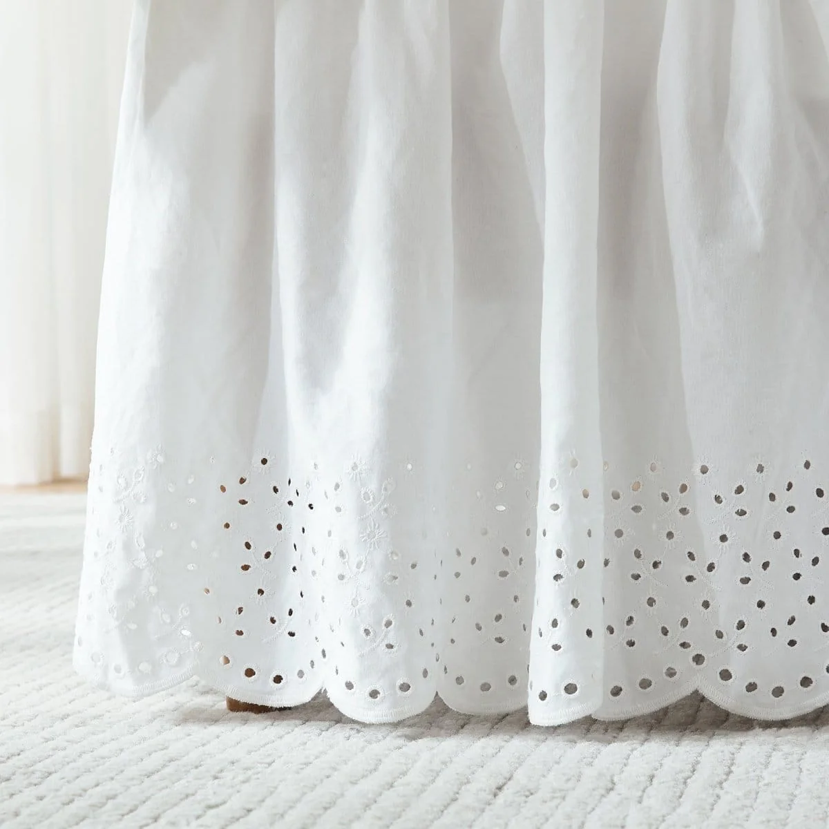 Vintage Eyelet Bed Skirt - Image 7