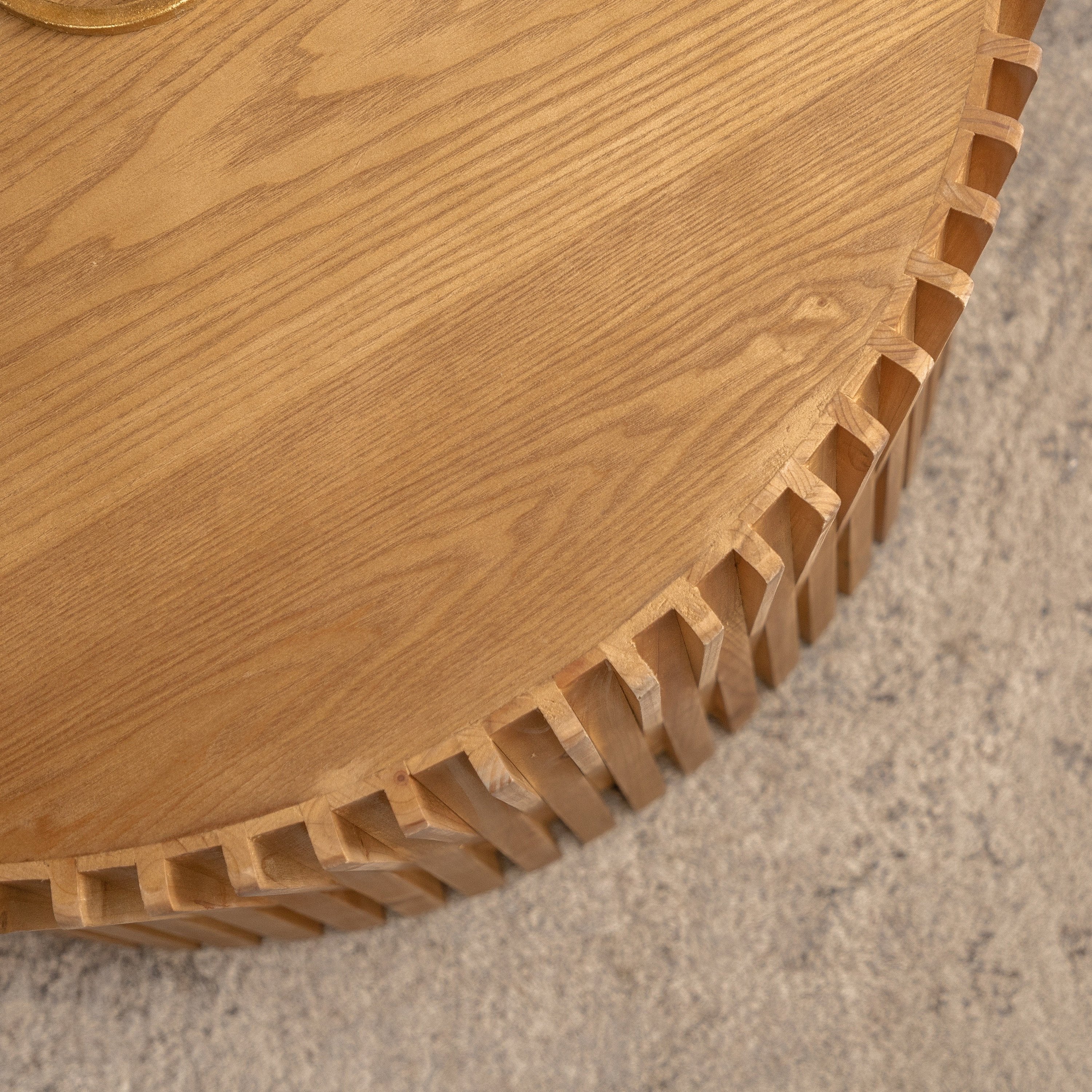 Vintage Fashion Style Cylindrical Nesting Coffee Table Set - Image 13