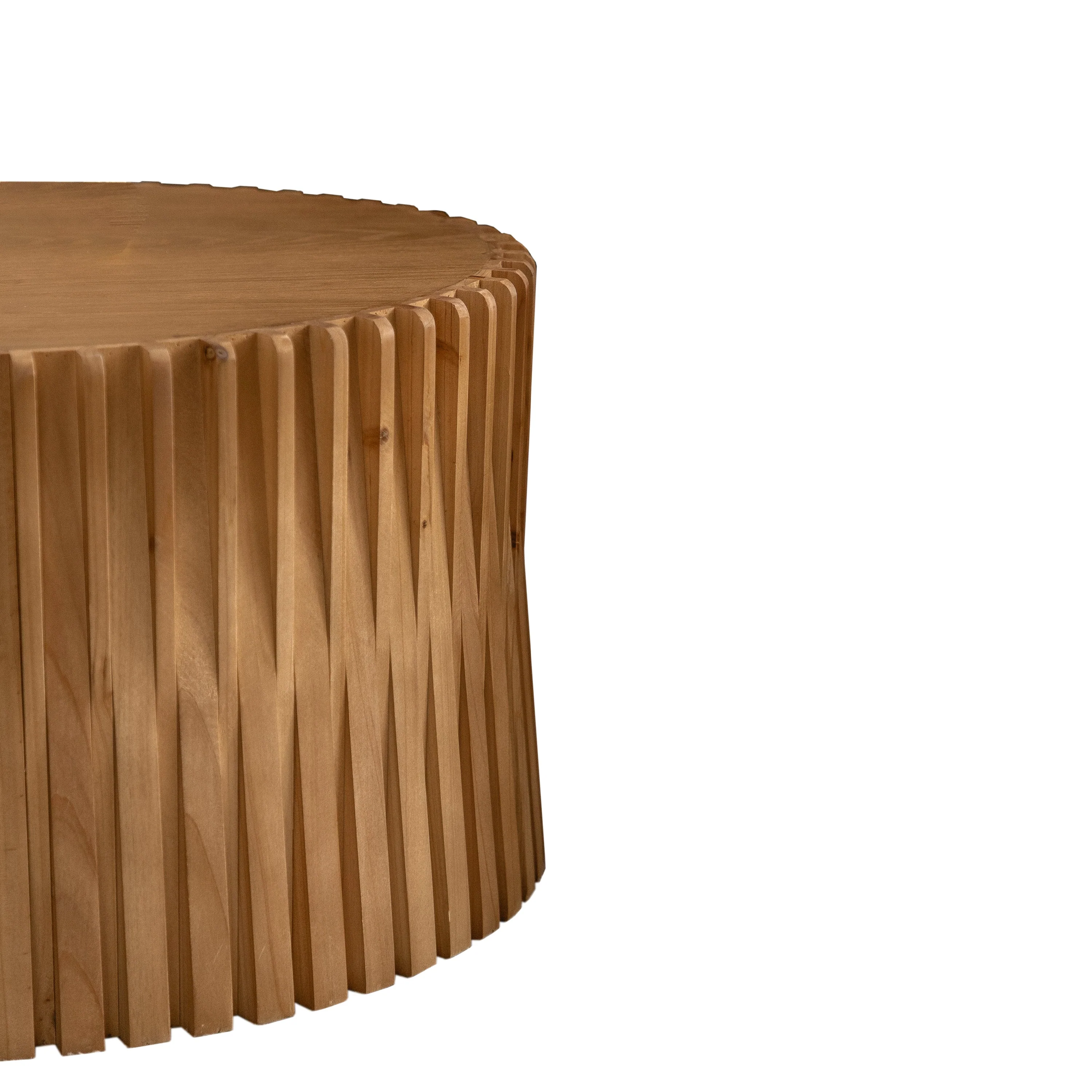 Vintage Fashion Style Cylindrical Nesting Coffee Table Set - Image 19