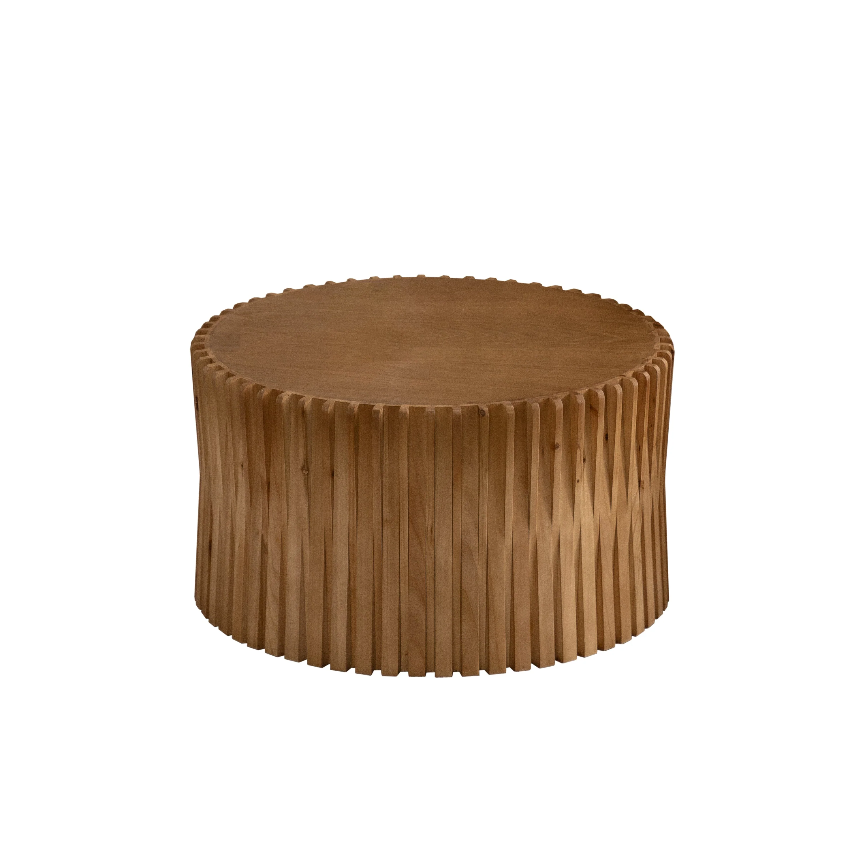 Vintage Fashion Style Cylindrical Nesting Coffee Table Set - Image 20