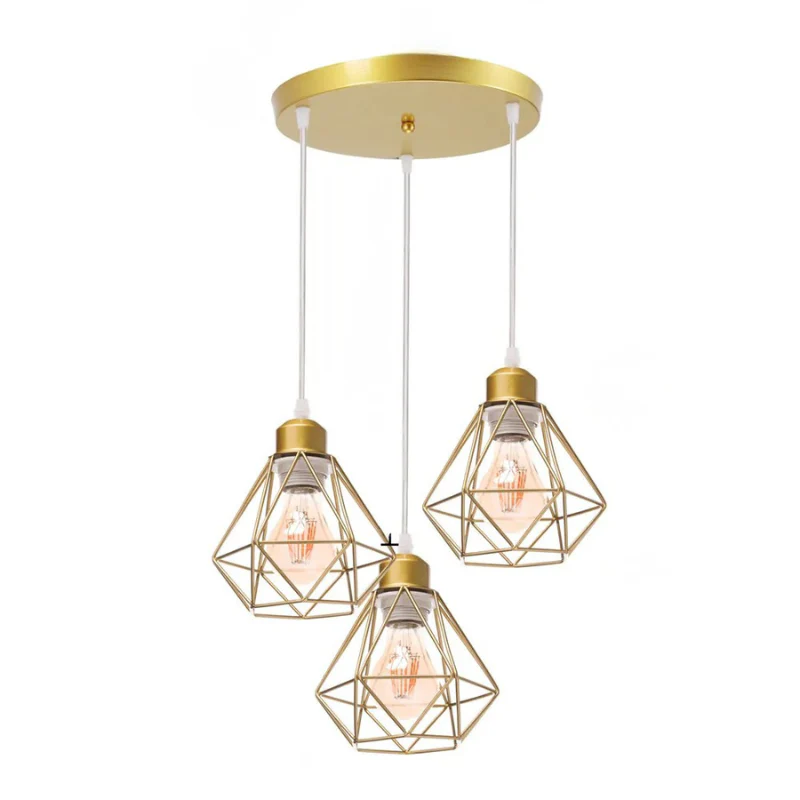 Vintage Industrial Pendant Light Wrought Iron Ceiling Chandelier Restaurant Home - Image 16