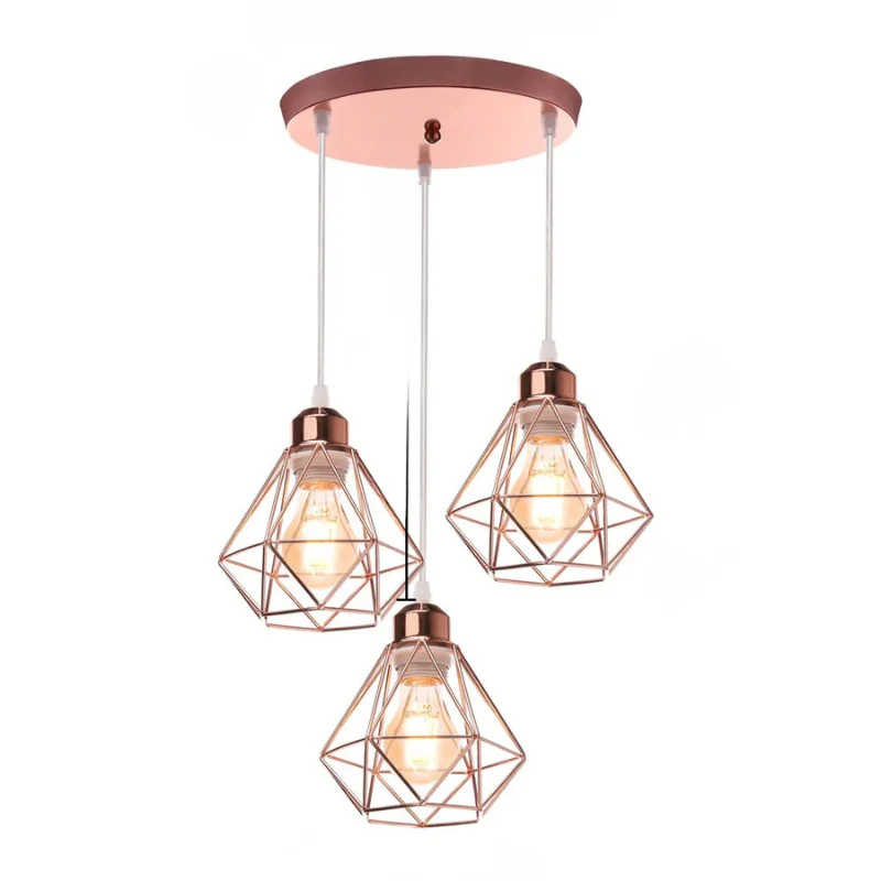 Vintage Industrial Pendant Light Wrought Iron Ceiling Chandelier Restaurant Home - Image 17