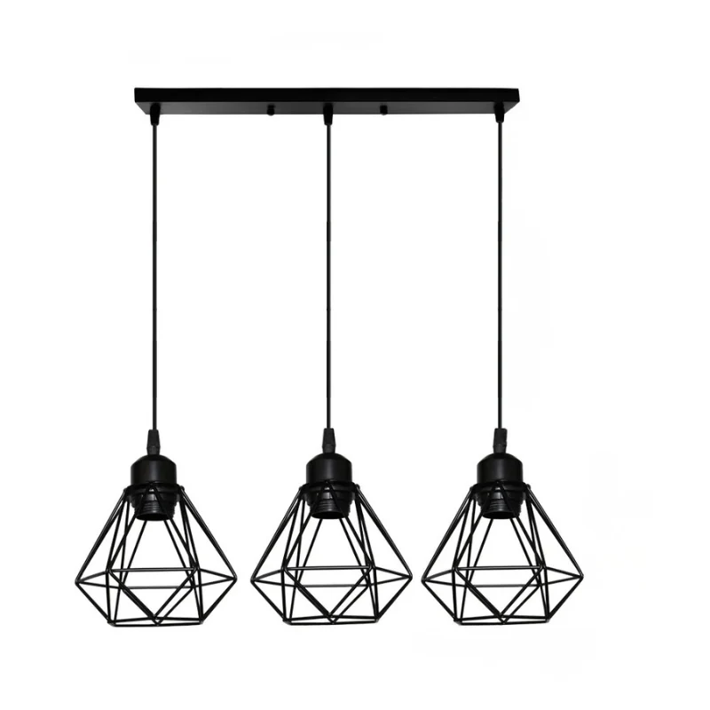 Vintage Industrial Pendant Light Wrought Iron Ceiling Chandelier Restaurant Home - Image 18