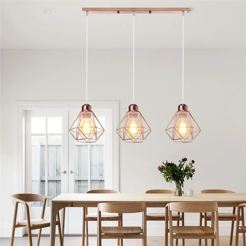 Vintage Industrial Pendant Light Wrought Iron Ceiling Chandelier Restaurant Home - Image 4