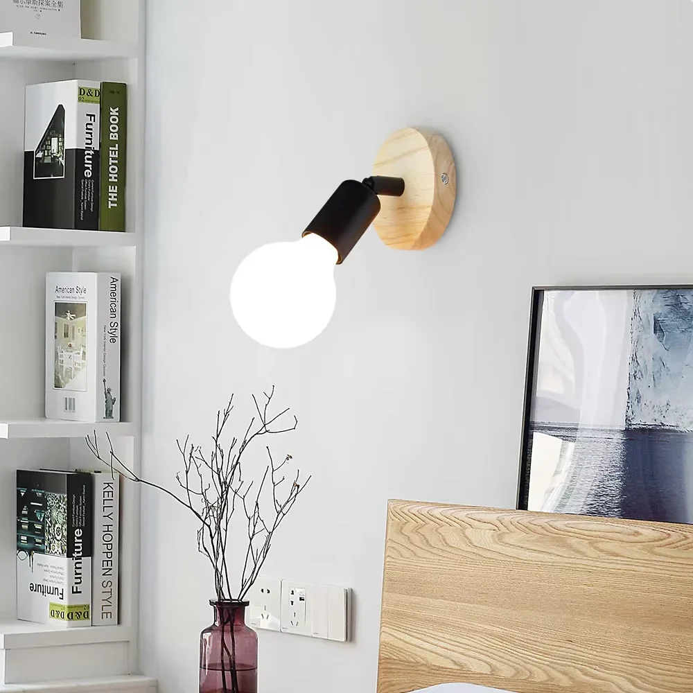 Vintage Industrial Wall Sconce – Retro E27 Bedside Lamp for Bedroom & Dining Room - Image 4