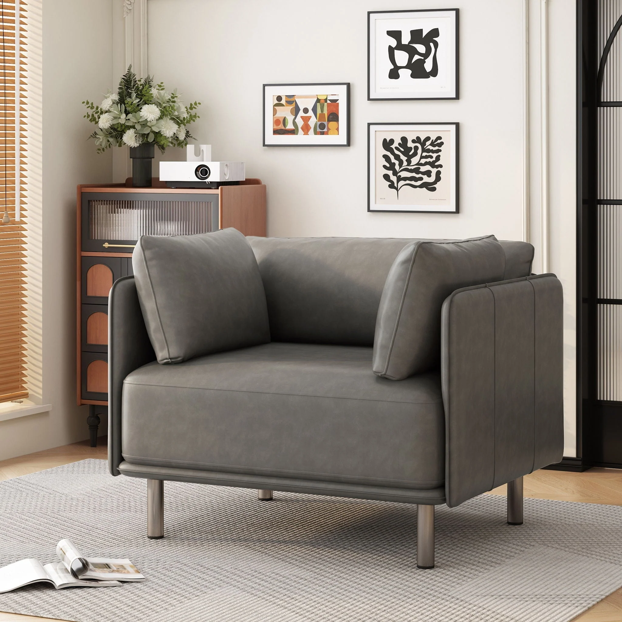 Vintage Modern Aesthetic Appeal Lounge Chair - Image 10