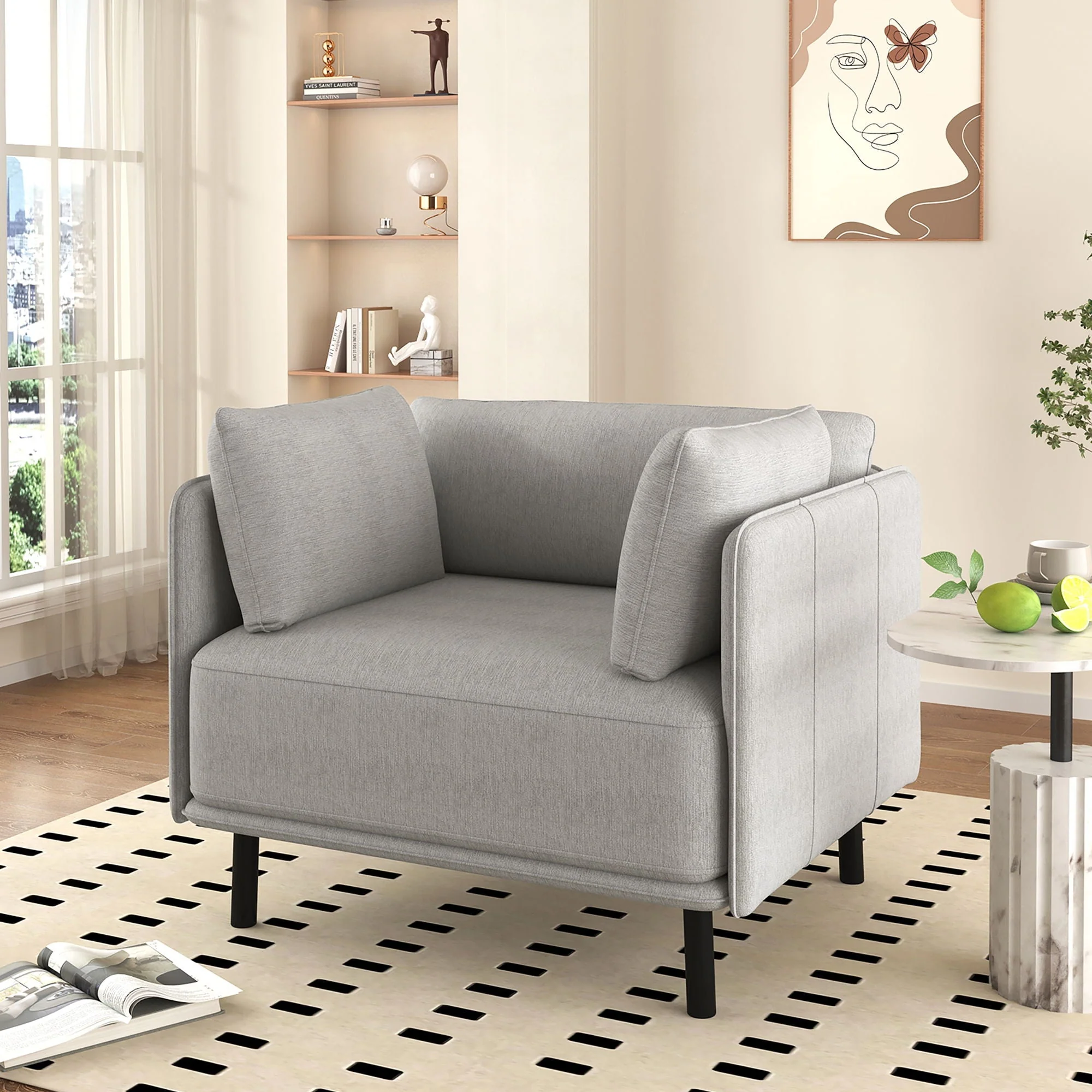 Vintage Modern Aesthetic Appeal Lounge Chair - Image 12