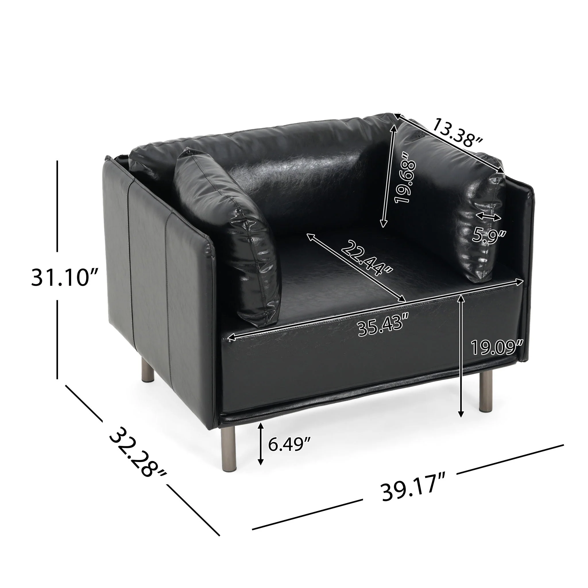 Vintage Modern Aesthetic Appeal Lounge Chair - Image 4