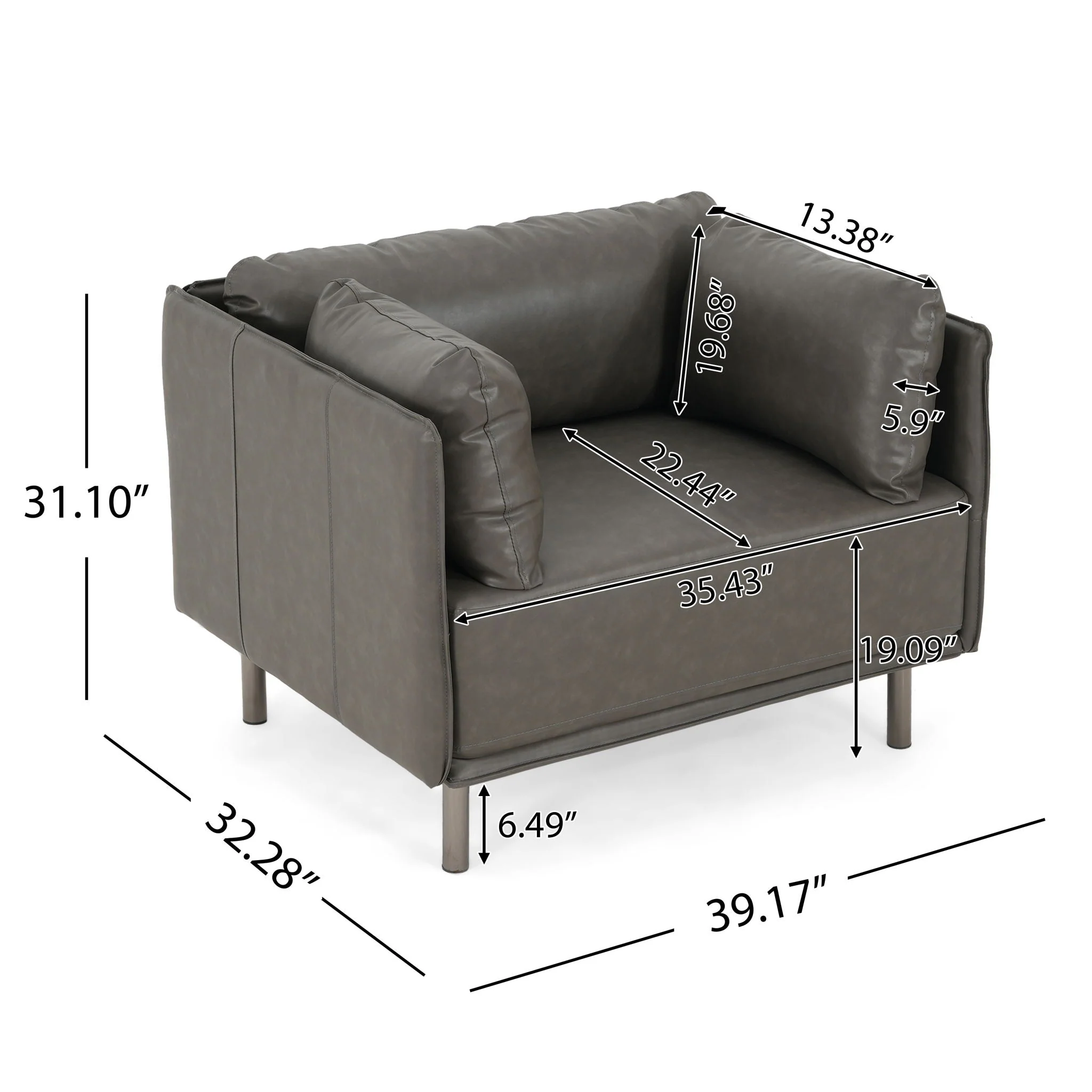 Vintage Modern Aesthetic Appeal Lounge Chair - Image 5