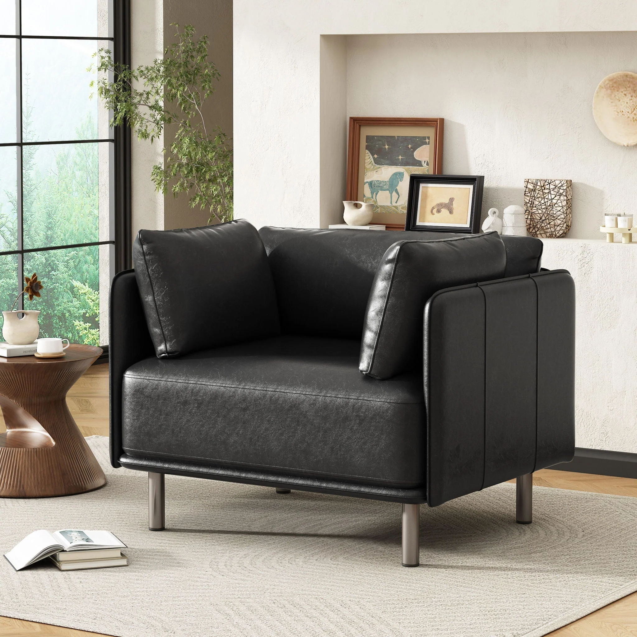 Vintage Modern Aesthetic Appeal Lounge Chair - Image 6