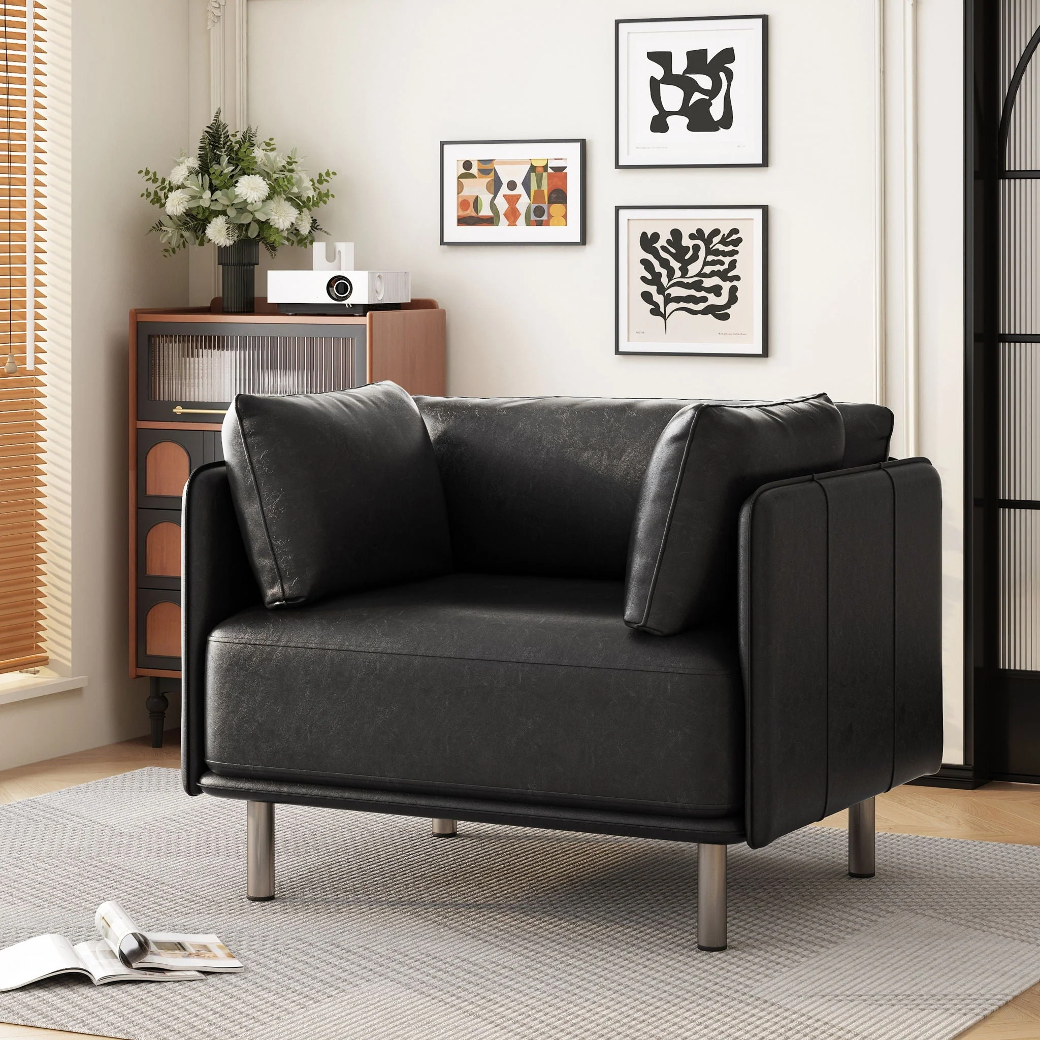 Vintage Modern Aesthetic Appeal Lounge Chair - Image 7