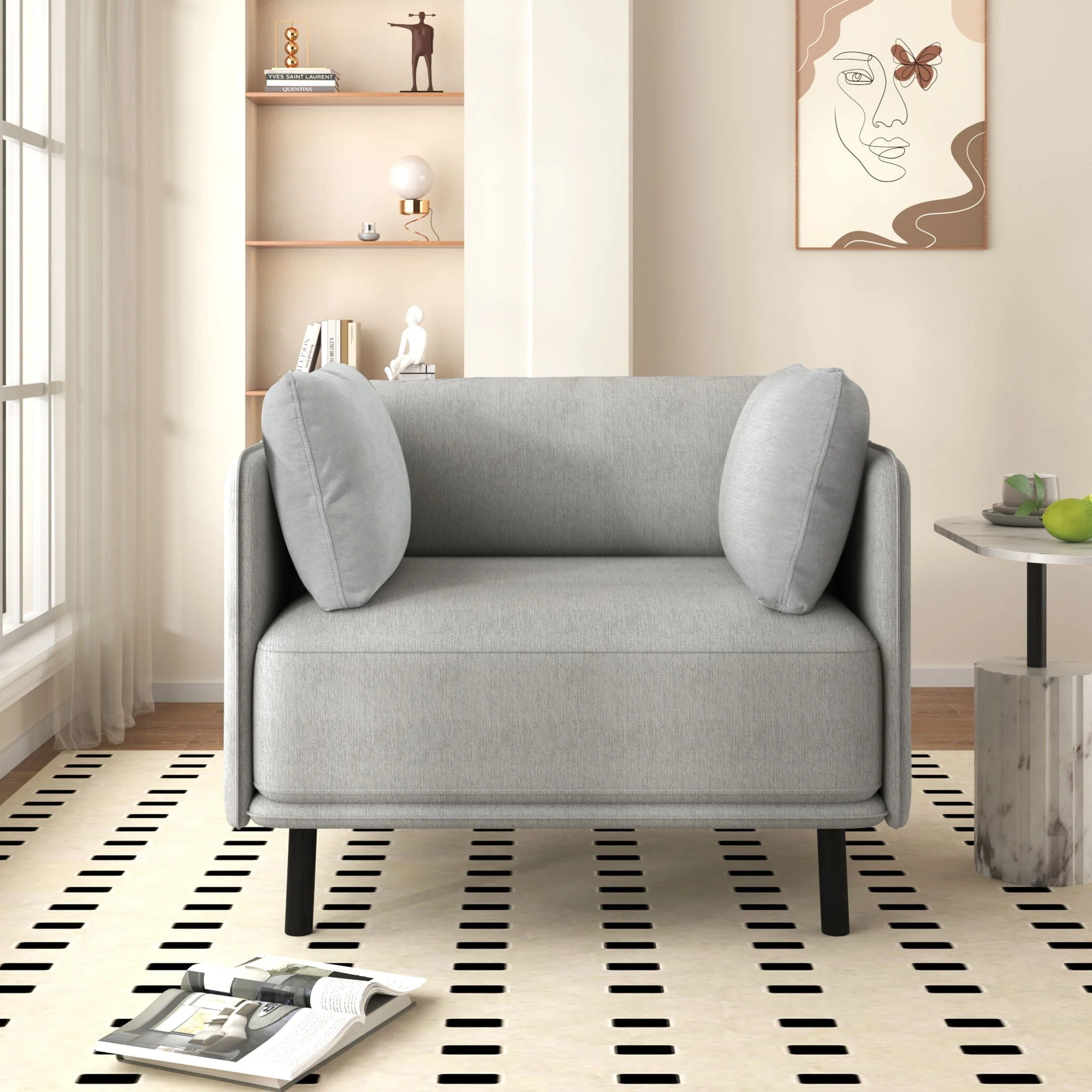 Vintage Modern Aesthetic Appeal Lounge Chair - Image 8