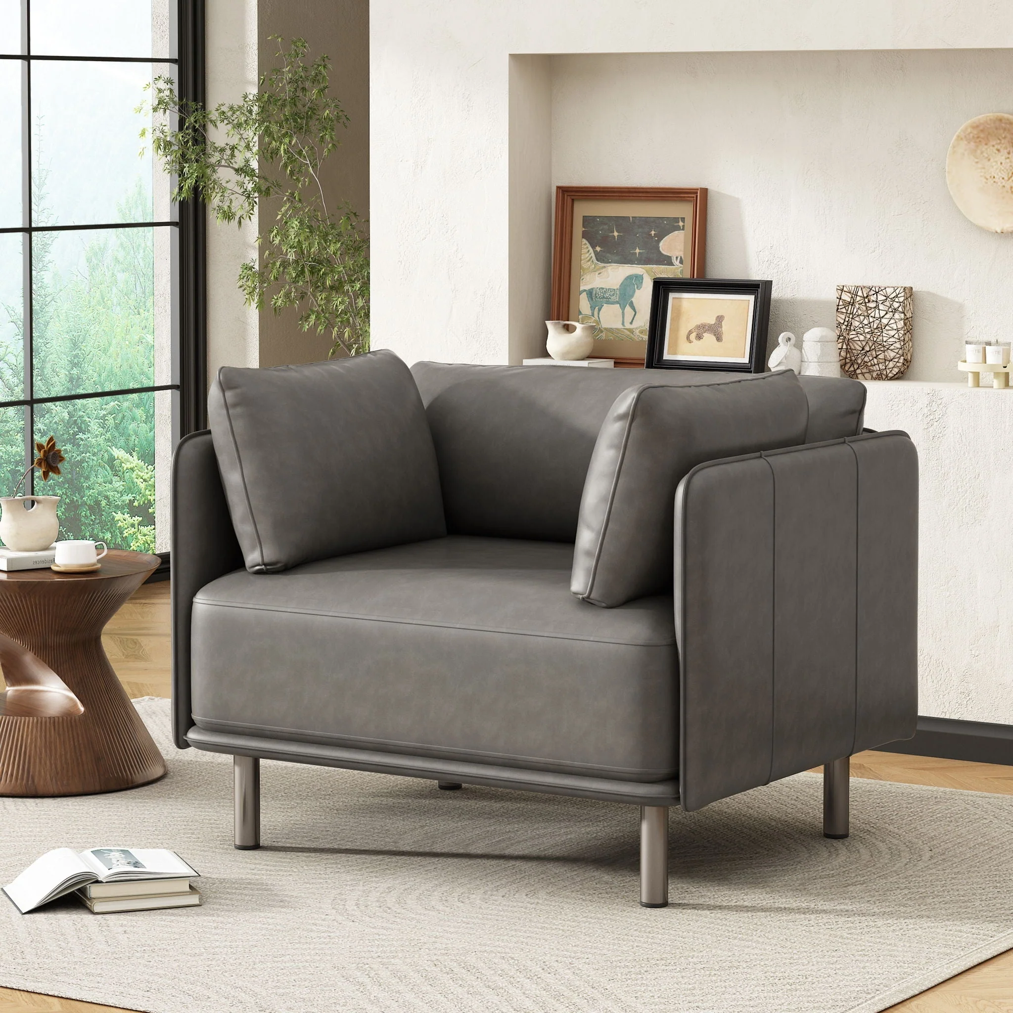Vintage Modern Aesthetic Appeal Lounge Chair - Image 9